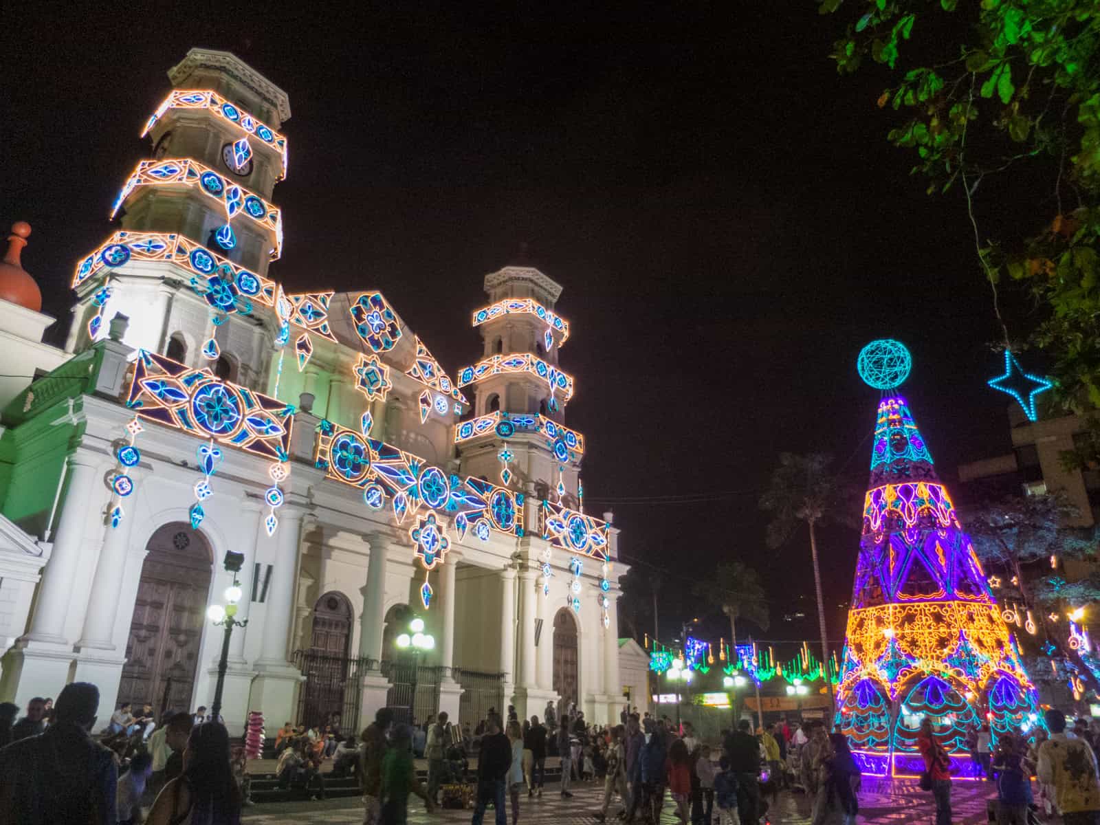 Christmas lights in Envigado