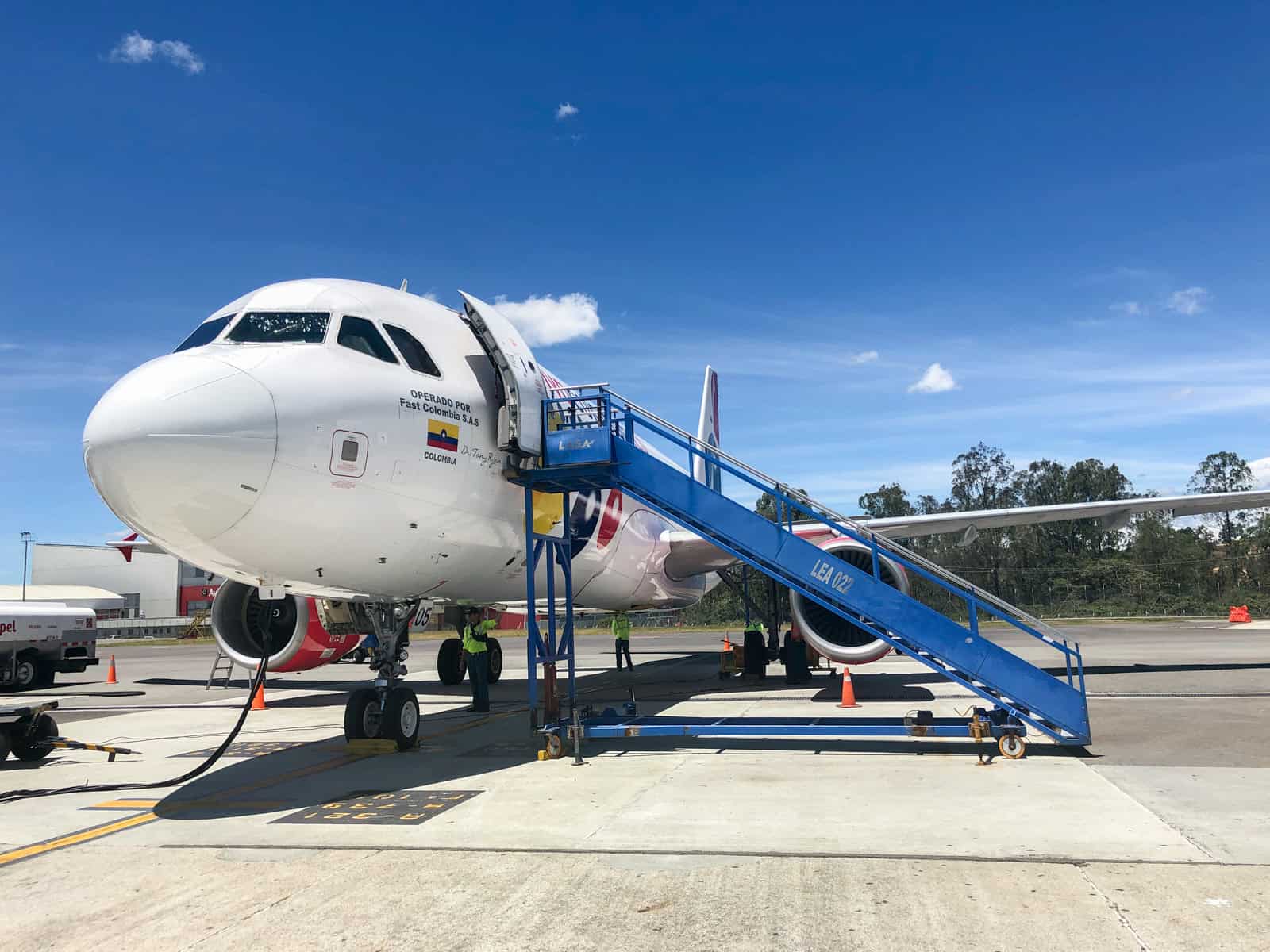 Viva plane on tarmac in Medellin