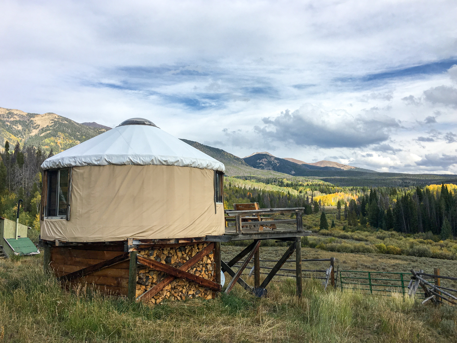 North Fork Canadese Yurt in State Forest State Park, Colorado