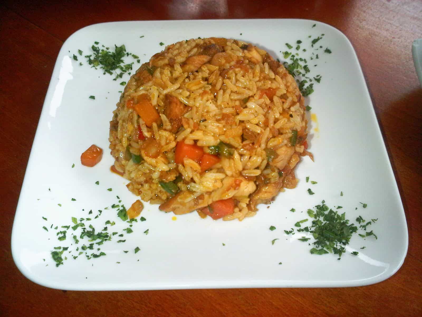 Arroz con pollo (rice with chicken)