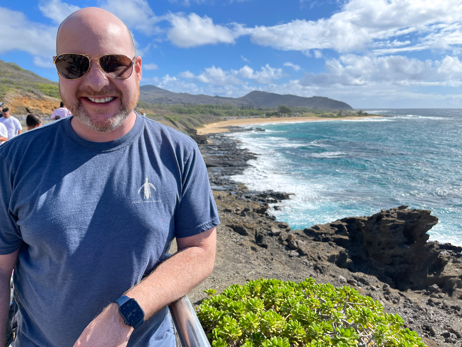 Dave on a scenic drive in Oahu, Hawaii