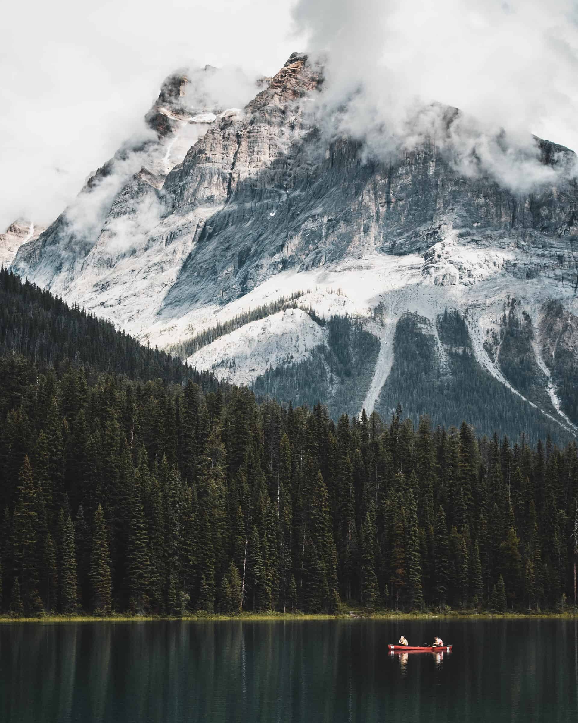 Canoe on Emerald Lake in Yoho National Park, Canada (photo: Dimitar Donovski)