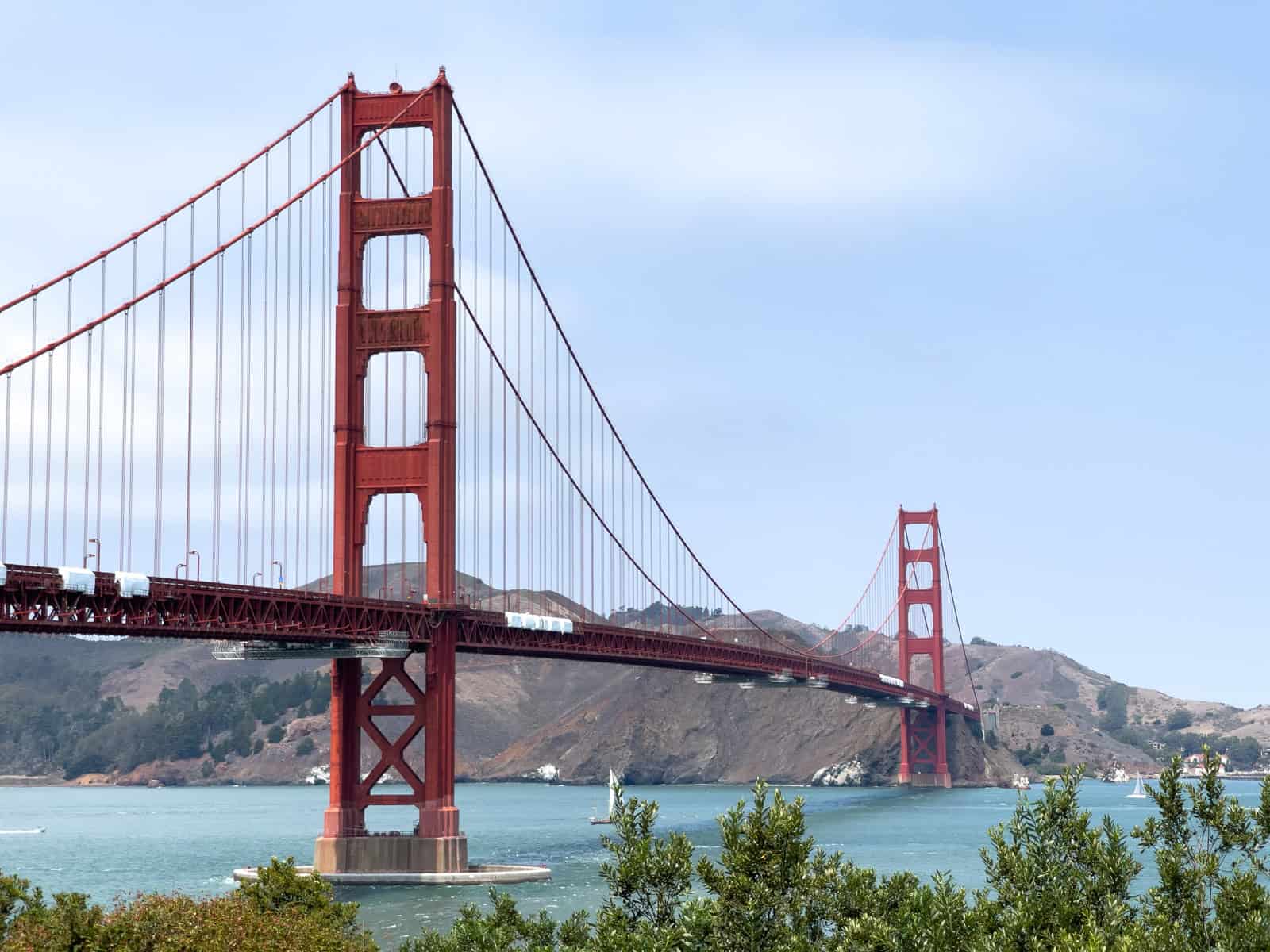 Visiting the Golden Gate Bridge is one of the best free things to do in San Francisco, California.