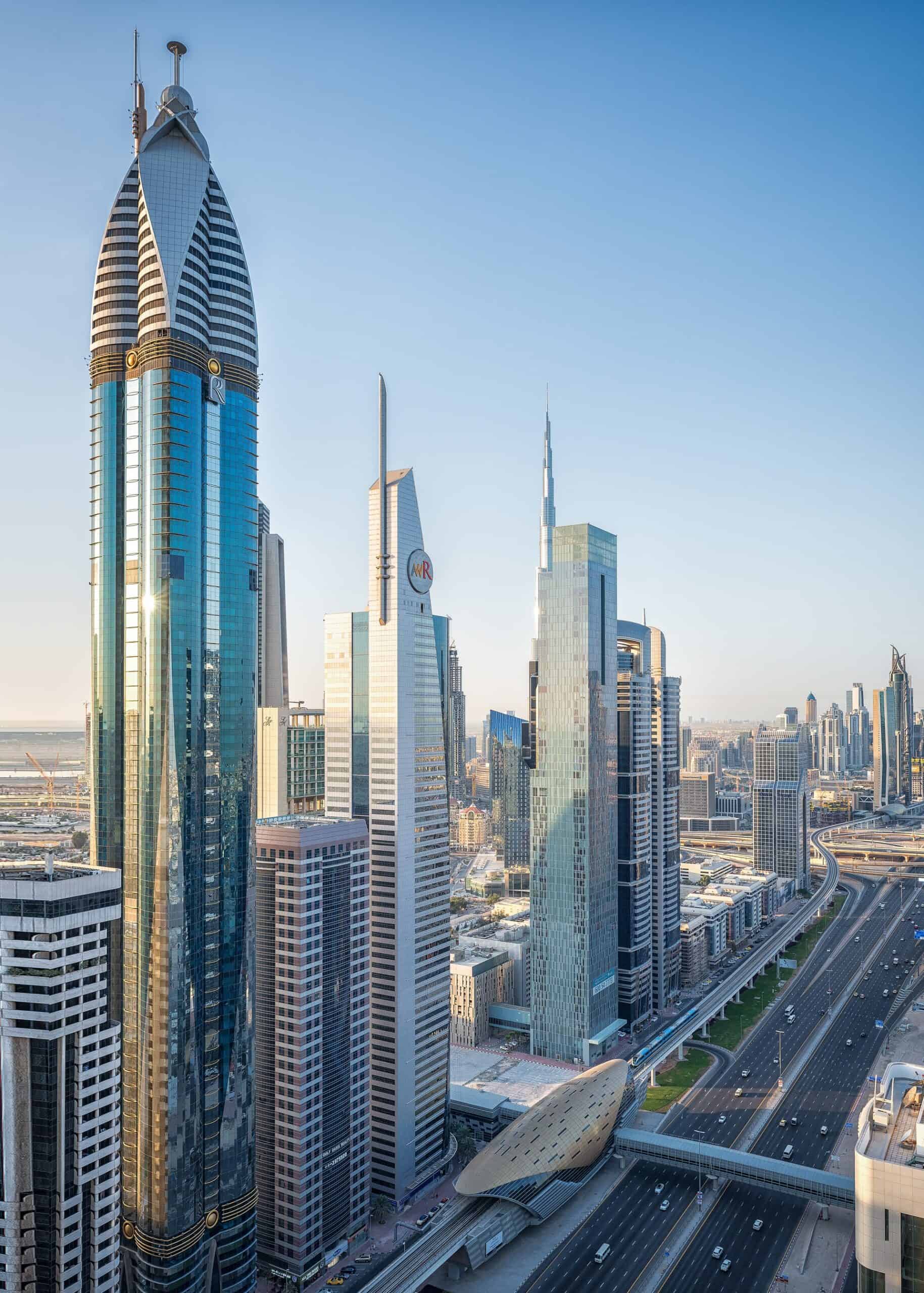 Dubai's modern skyline (photo: Drew Mckechnie)