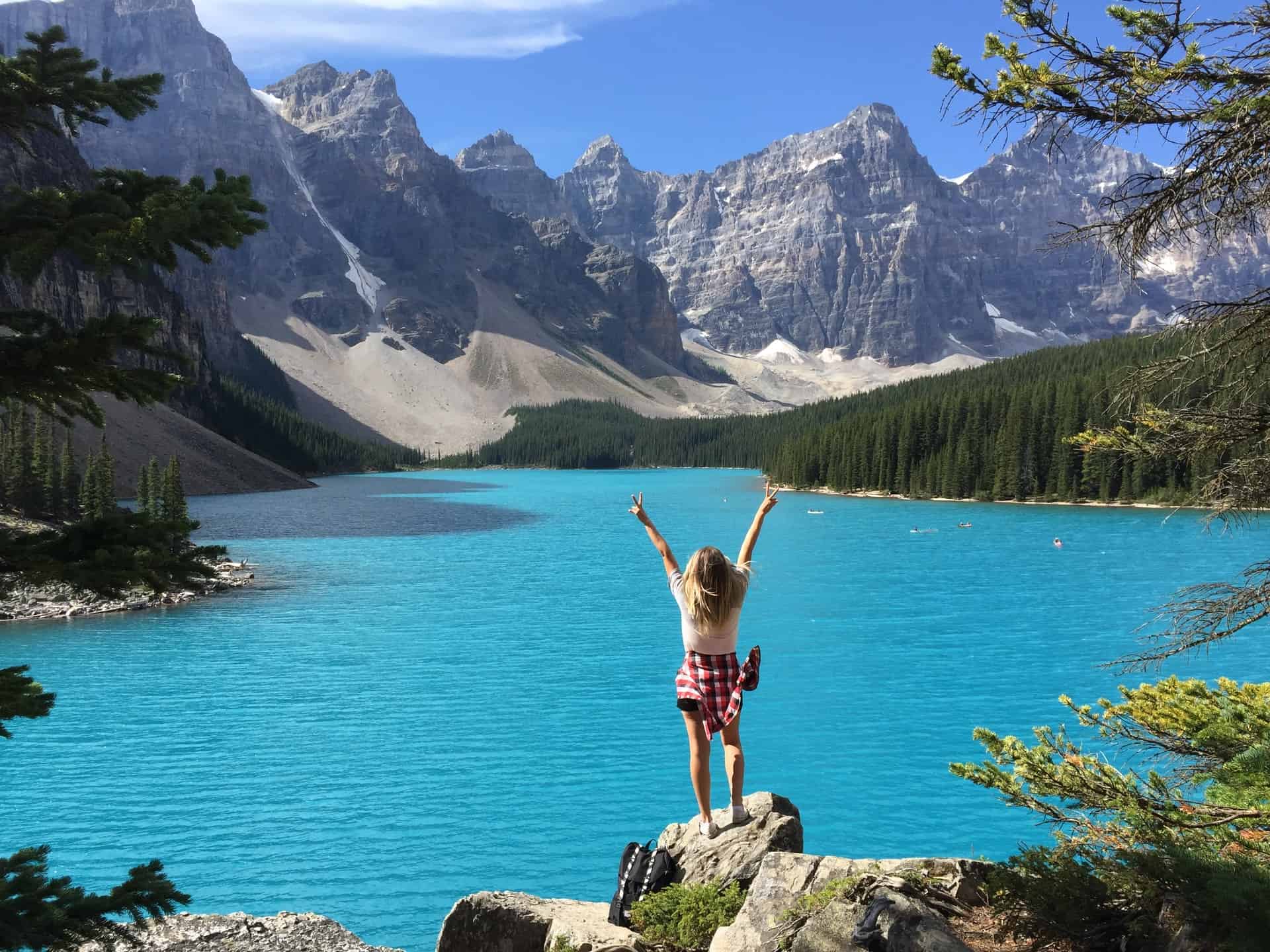 Moraine Lake in Banff, a Canadian National Park (photo: Brittany Jayne)