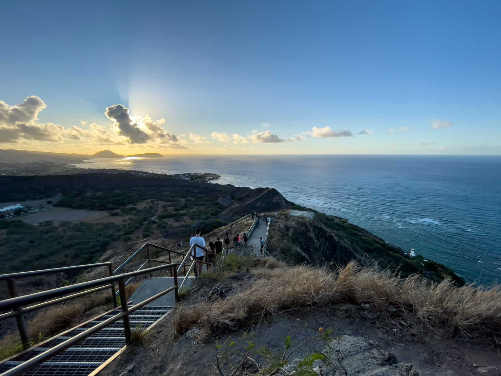 Looking east toward sunrise from the summit