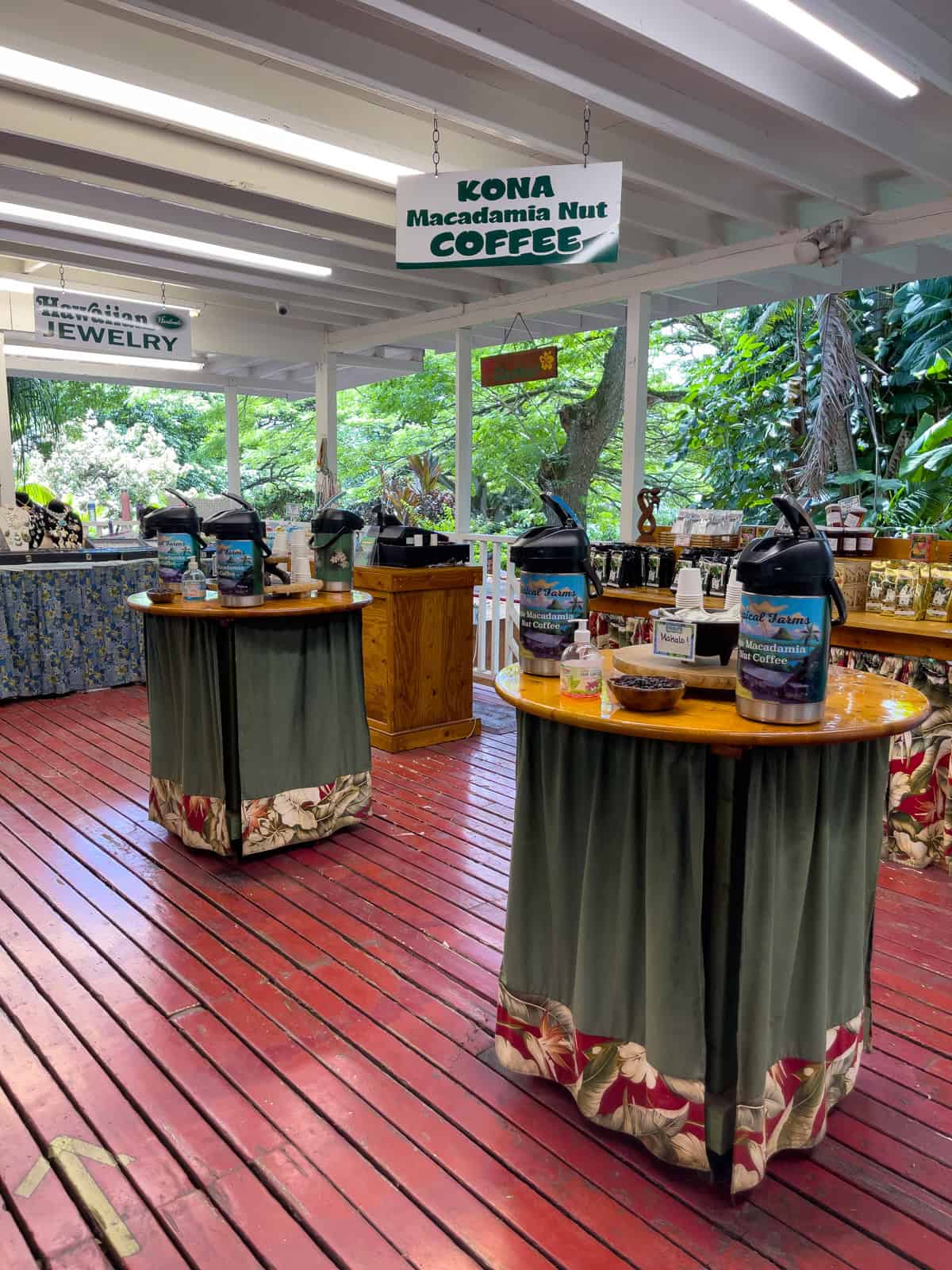 Tropical Farms macadamia nut coffee samples