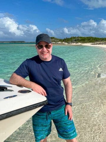 Dave in Exuma Cays, The Bahamas (photo by Kelly Lemons).