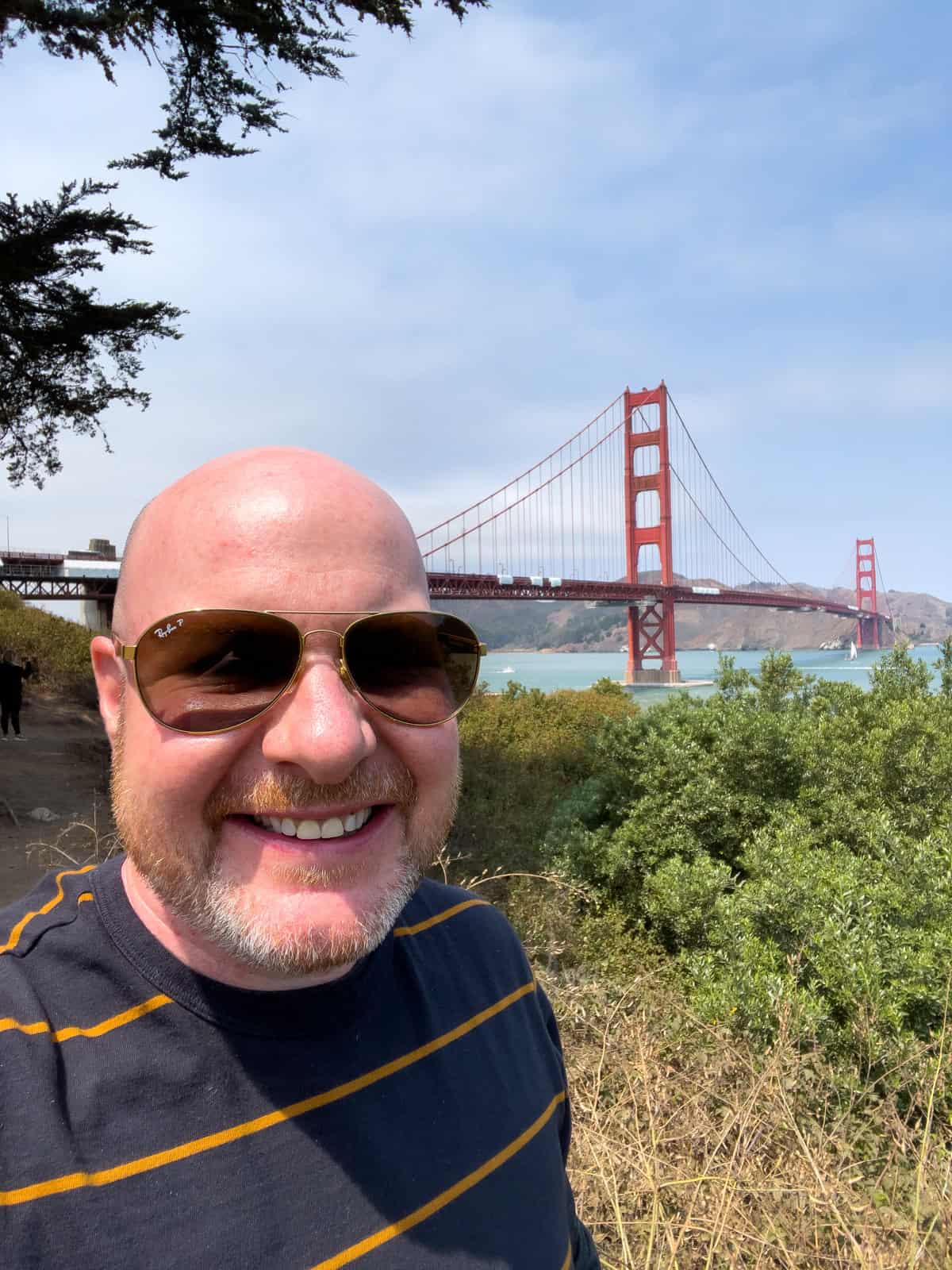 Golden Gate Bridge selfie