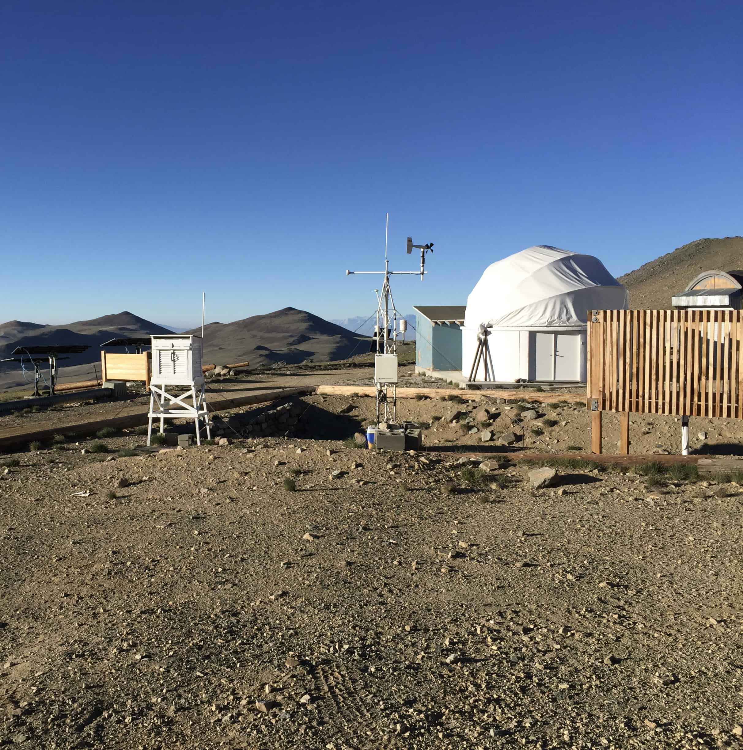 Barcroft Research Facility on the hike to White Mountain Peak in the Sierra Nevada range