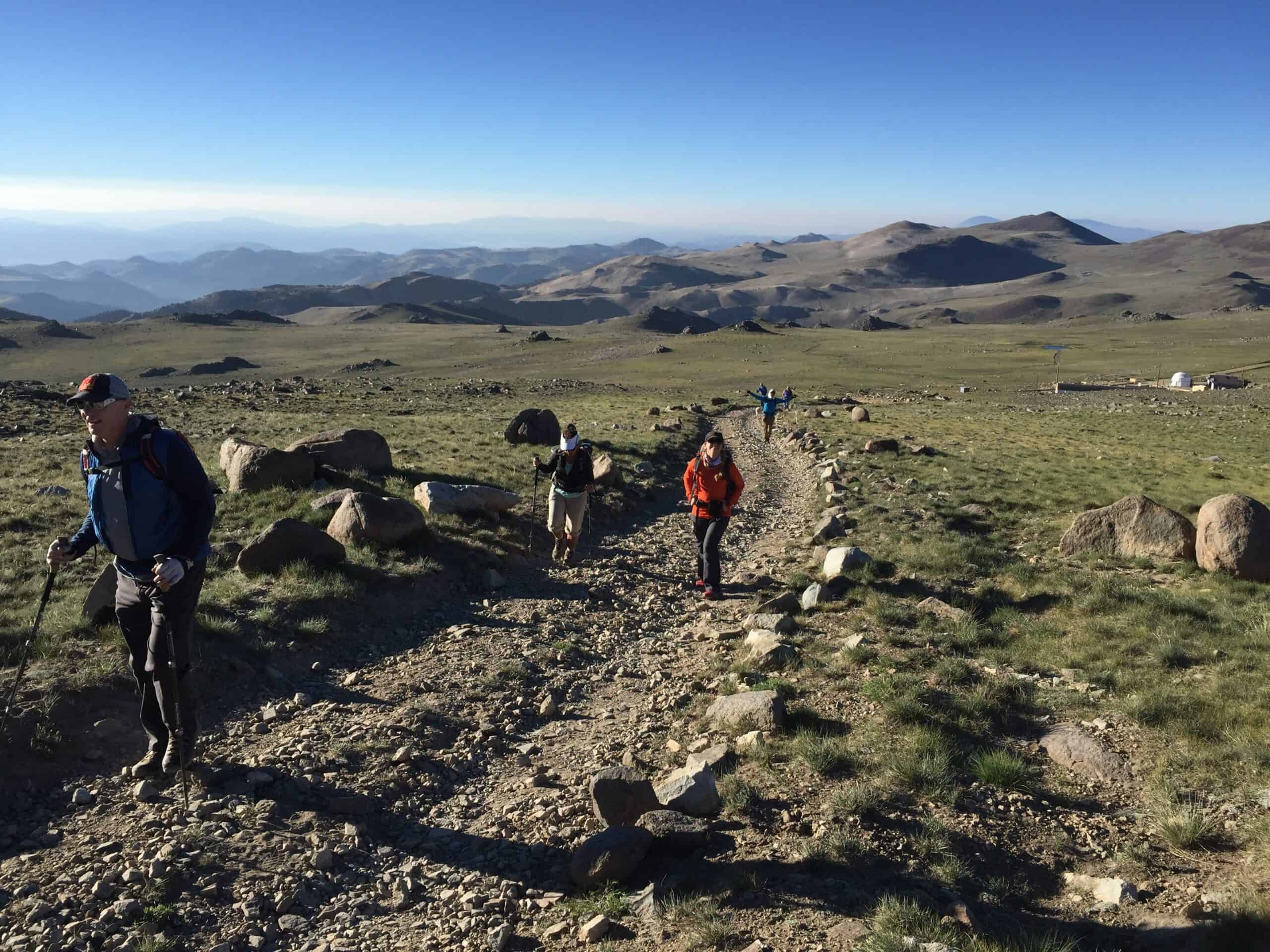 Hiking at 12,500 feet (4,000 meters), a high-altitude Sierra Nevada adventure