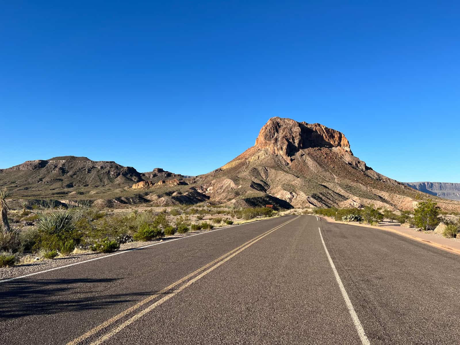 Driving through Big Bend National Park in Far West Texas