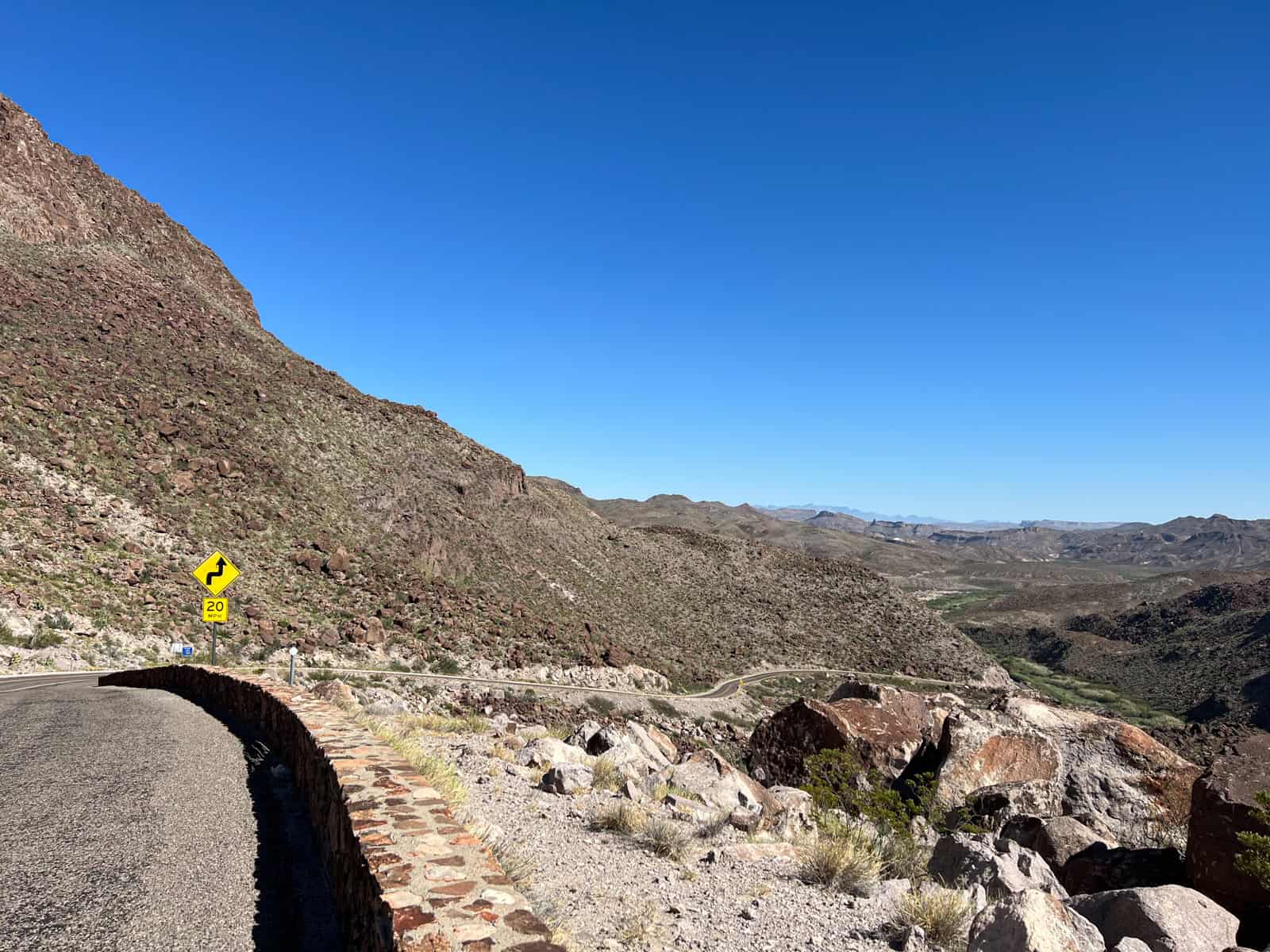 Driving FM 170 through Big Bend Ranch State Park