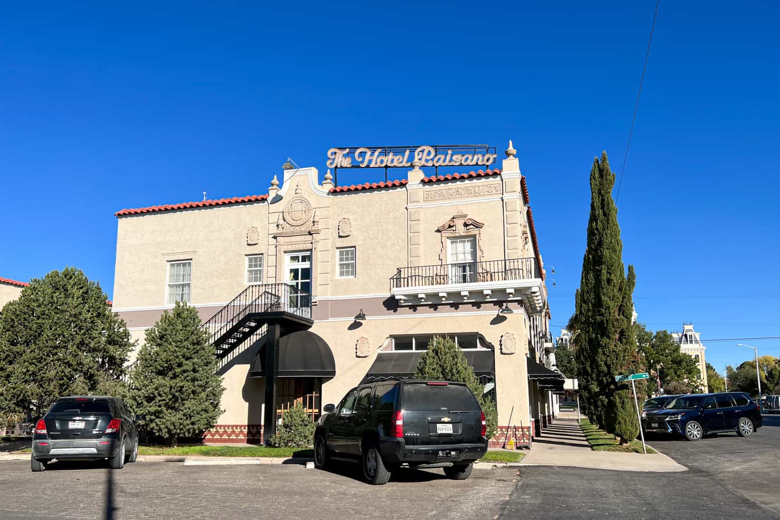 The Hotel Paisano in downtown Marfa