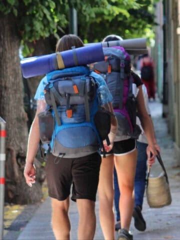 Backpackers in Mallorca, Spain (photo: John McFetridge).