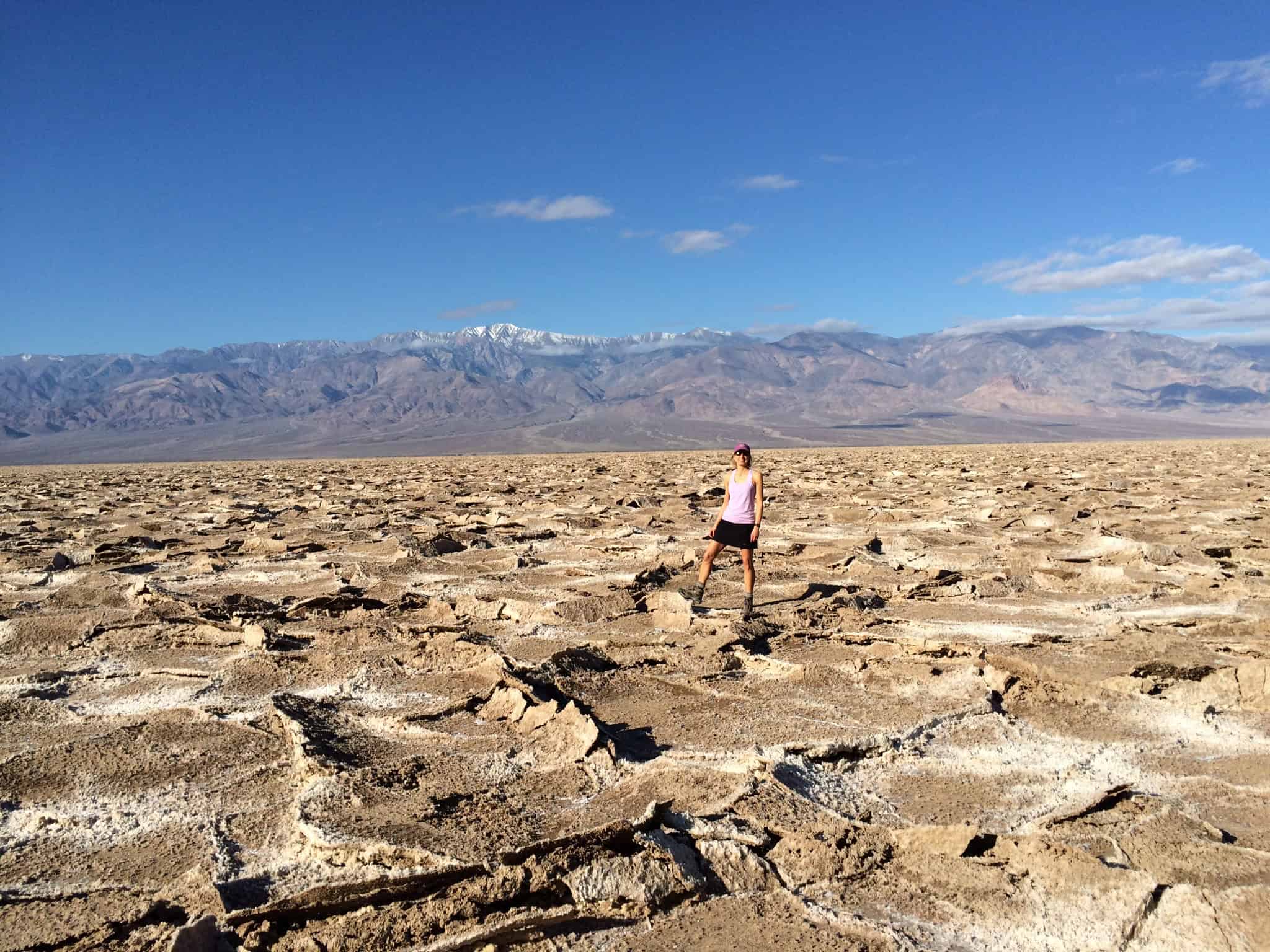 Way out into the dry lake known as Badwater Basin