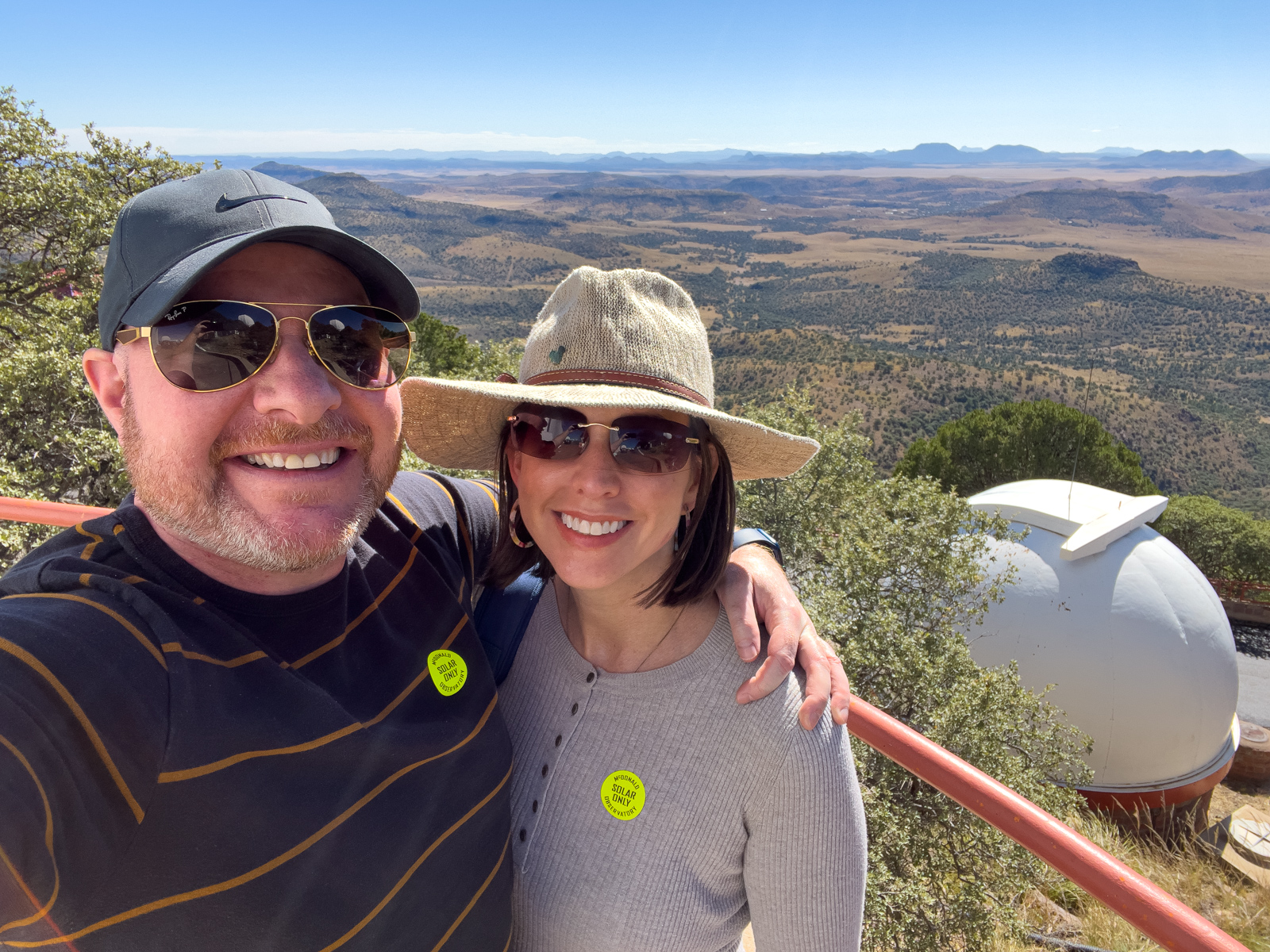 Dave and Kel at the McDonald Observatory atop Mt. Locke 
