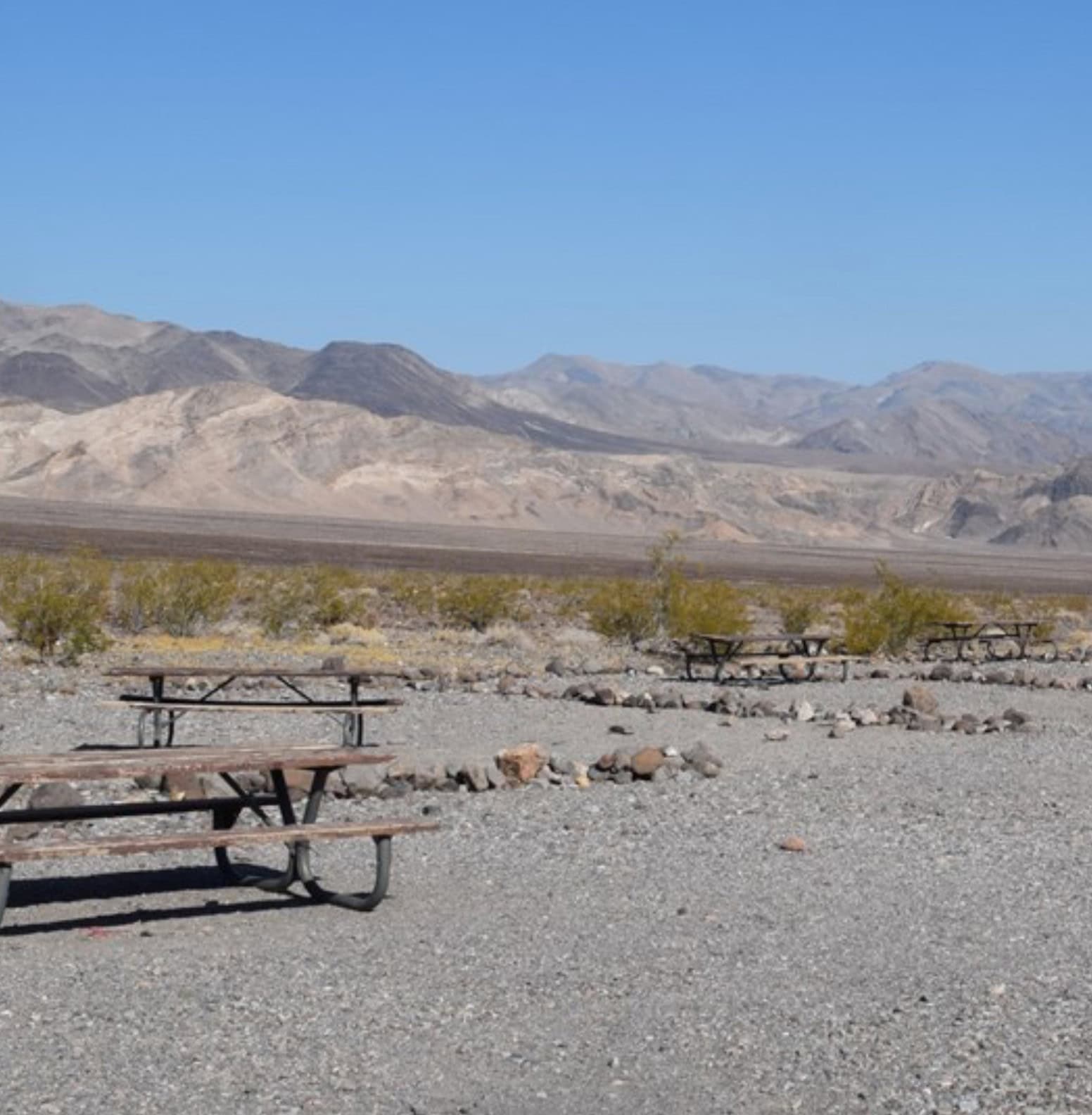 Tent campsites in Death Vally