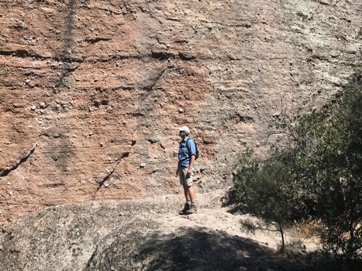 Keith hiking in Pinnacles National Park