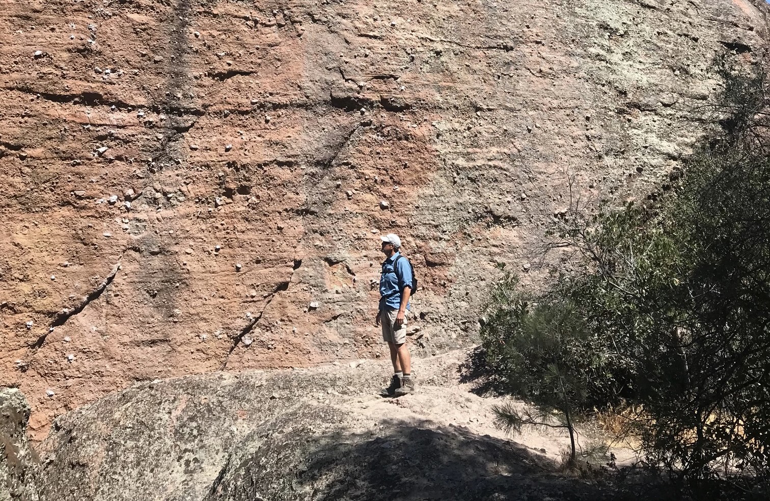 Keith hiking in Pinnacles National Park
