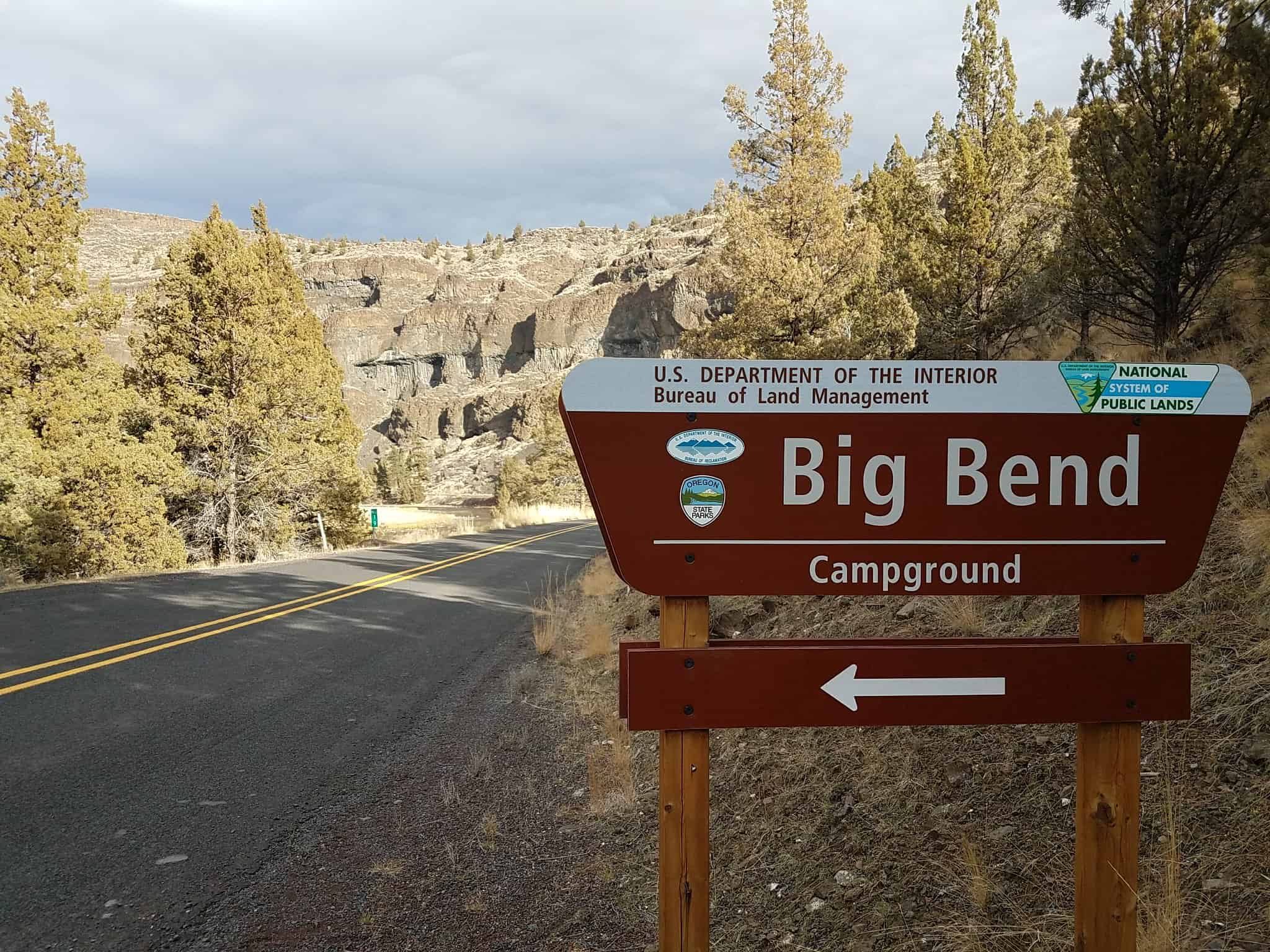 Campground sign near the Lower Crooked Wild and Scenic River in Big Bend NP (photo: Bureau of Land Management)