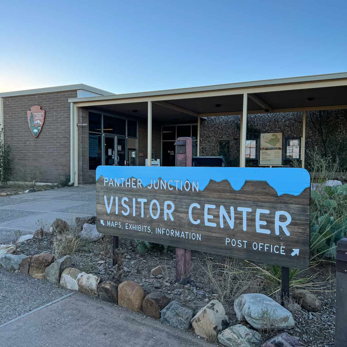 Entrance to Panther Junction Visitor Center in Big Bend National Park