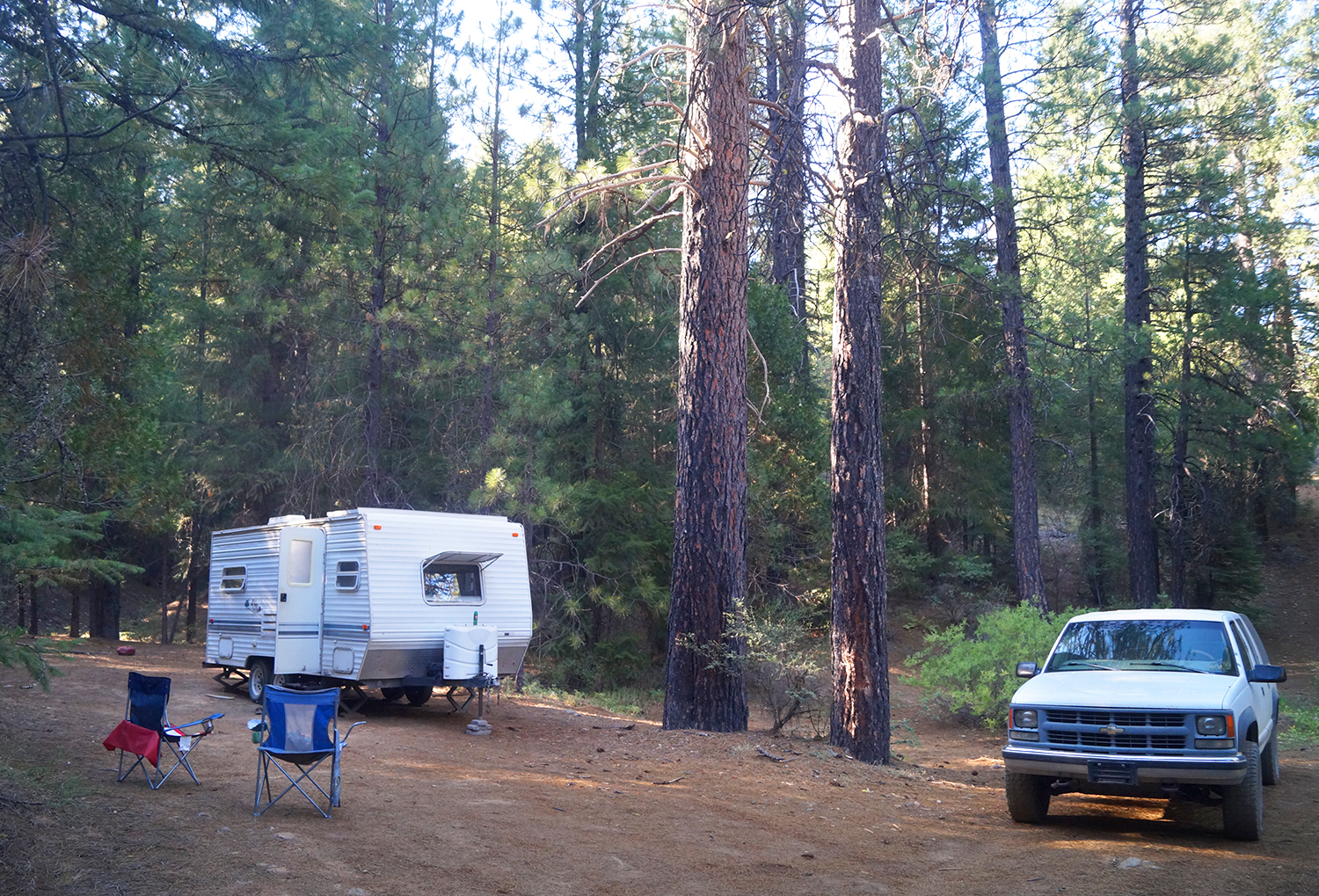 Free camping in California's Plumas National Forest