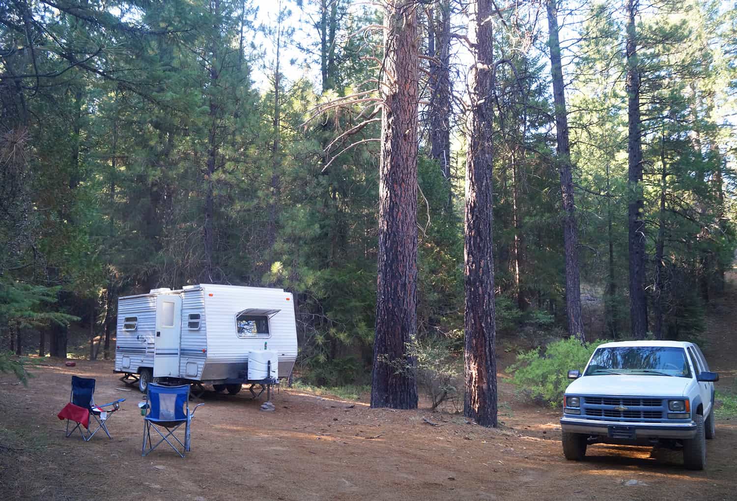 Free camping in California's Plumas National Forest