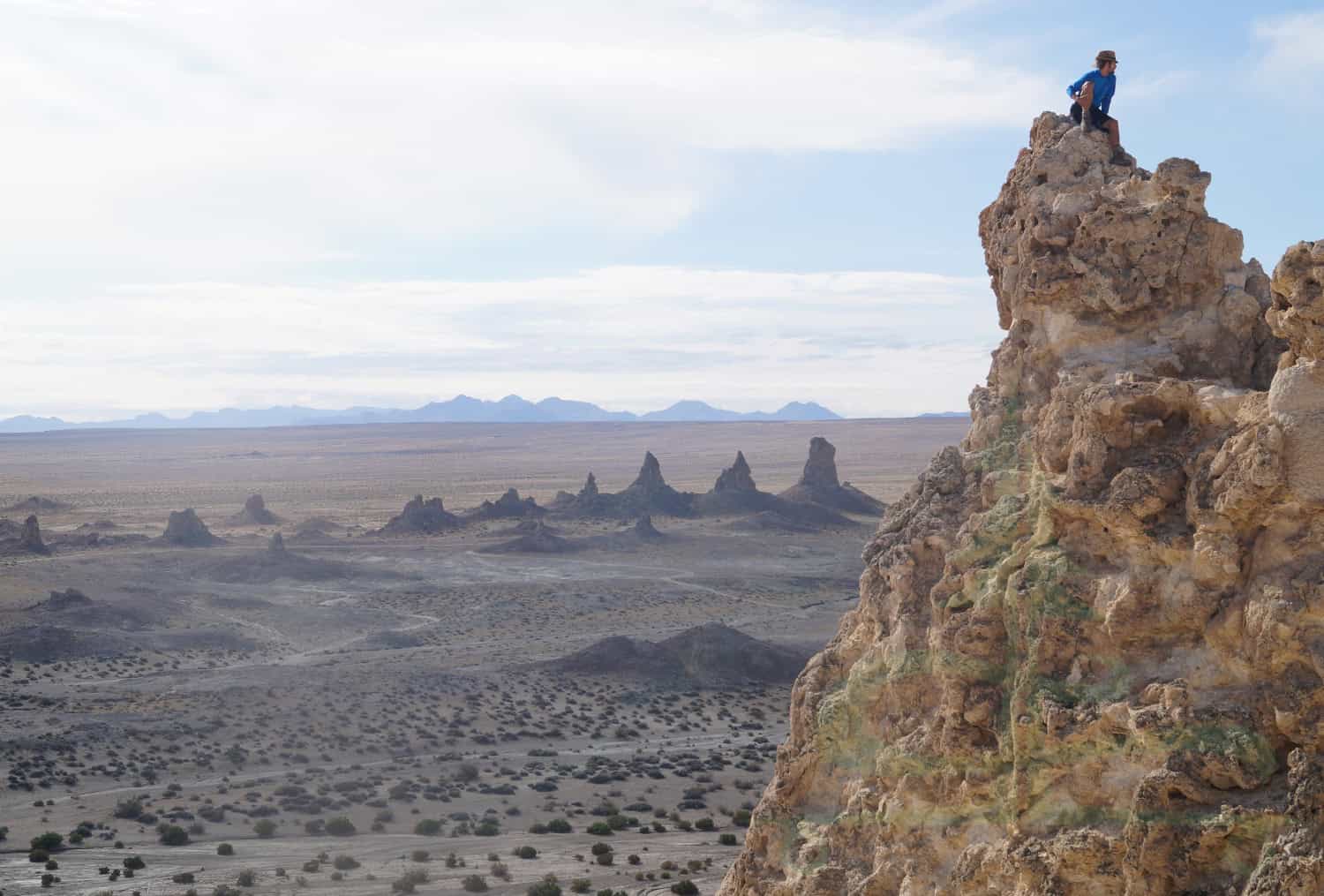 Exploring the tufas at Trona Pinnacles in California