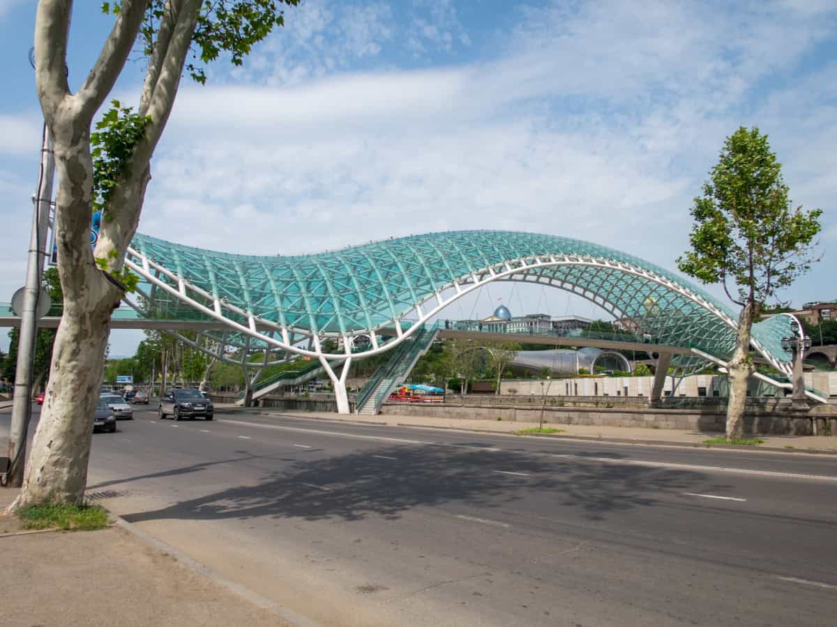 The Bridge of Peace in Tbilisi, Georgia