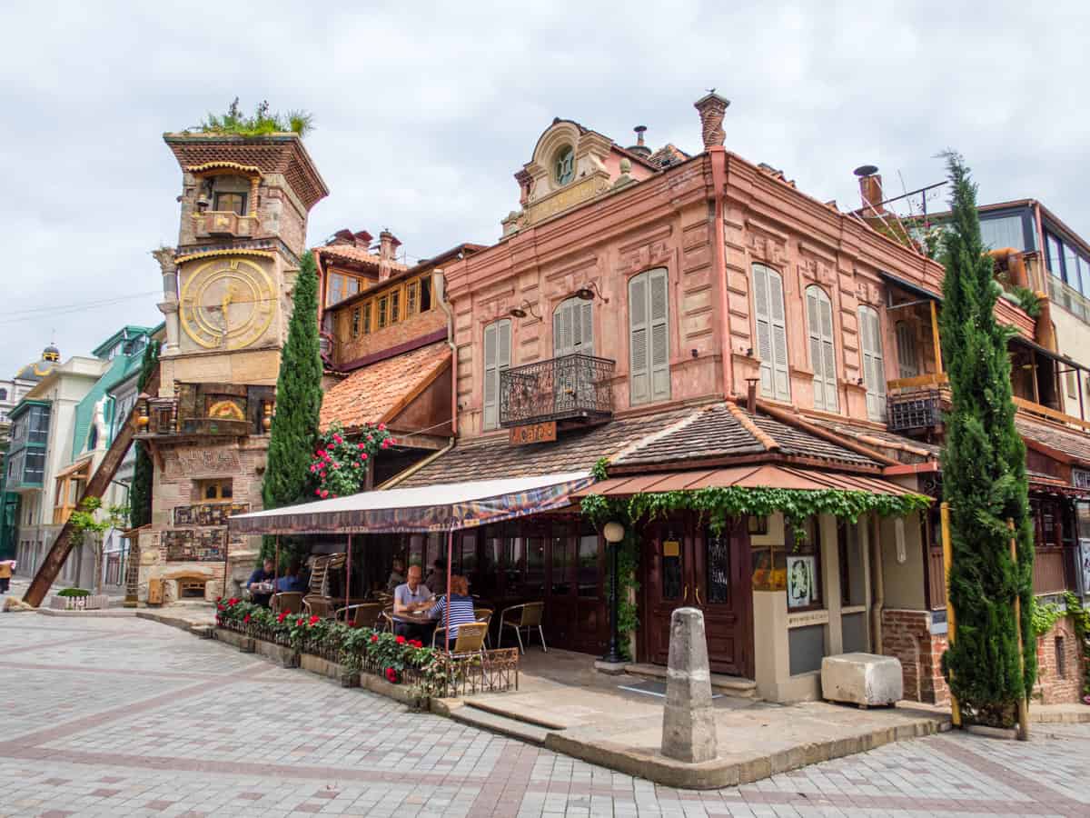 Clock Tower at Gabriadze Theatre