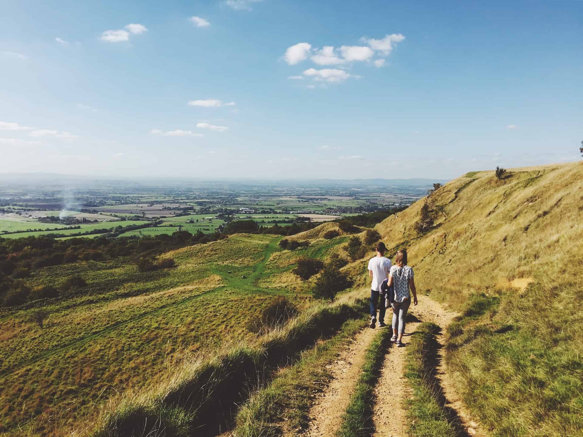 Walking in the British countryside (photo: Robert Bye)