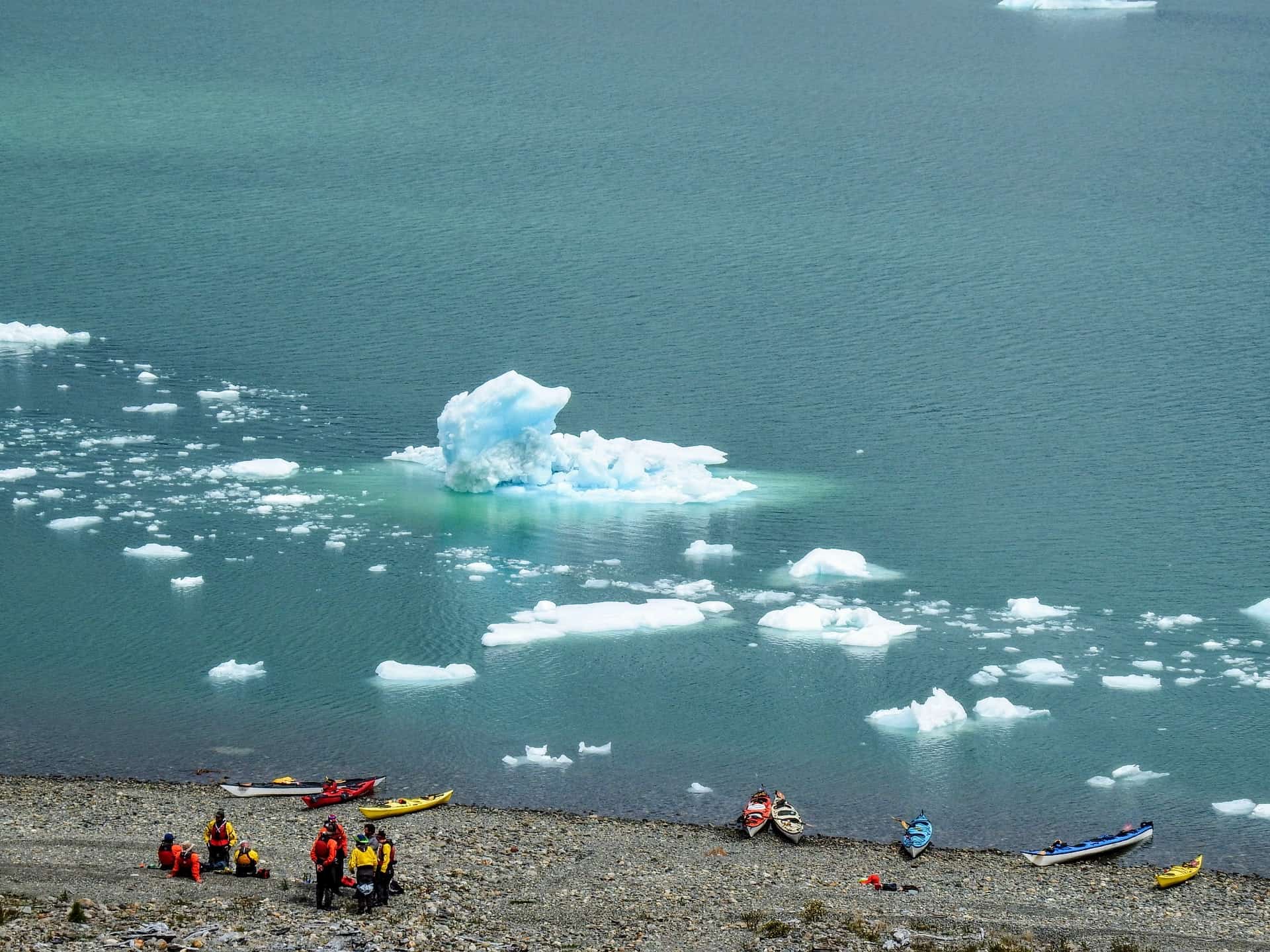 Kayakers in Patagonia (photo: Jake Peacock)