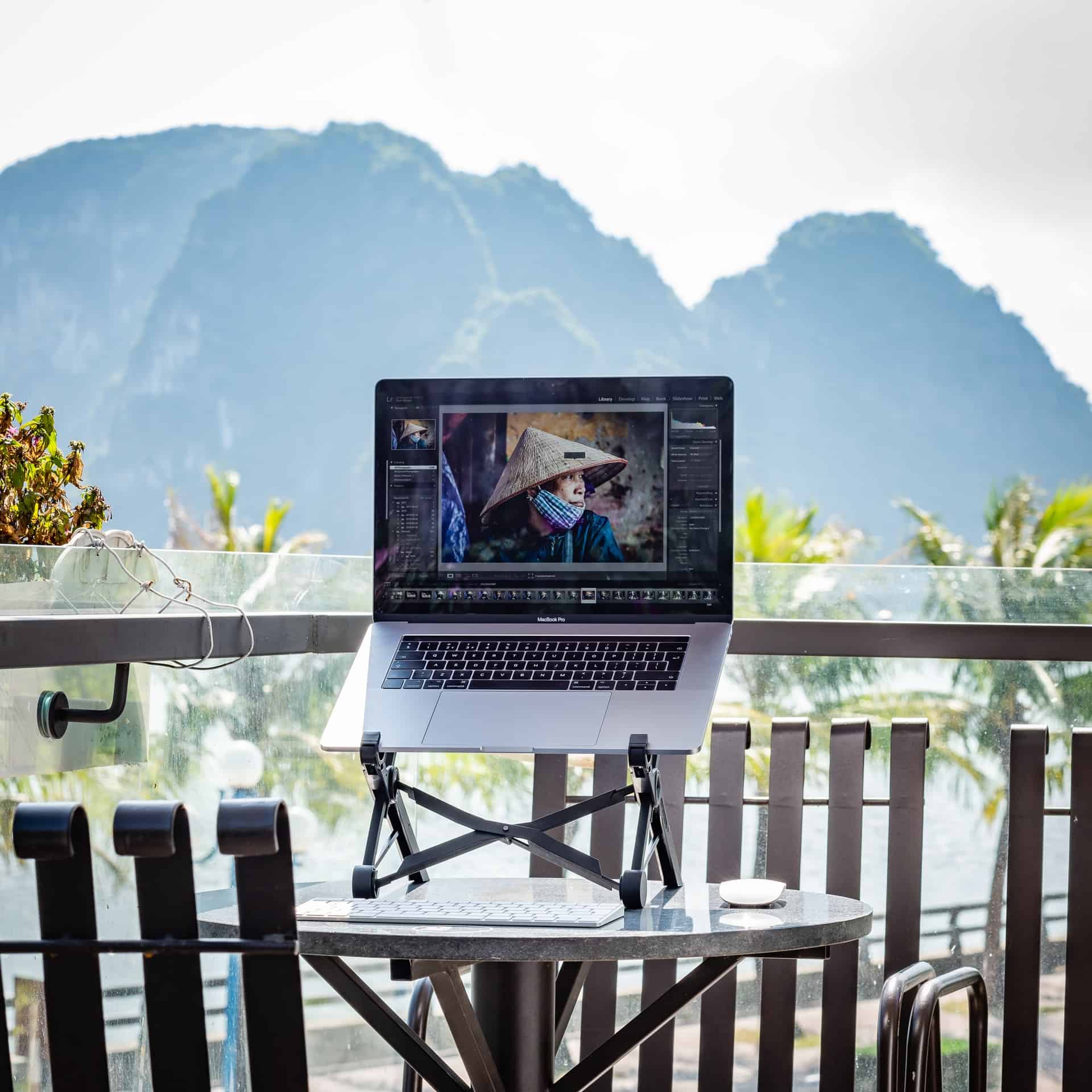 Remote work station in Vietnam (photo: Samantha Eaton)