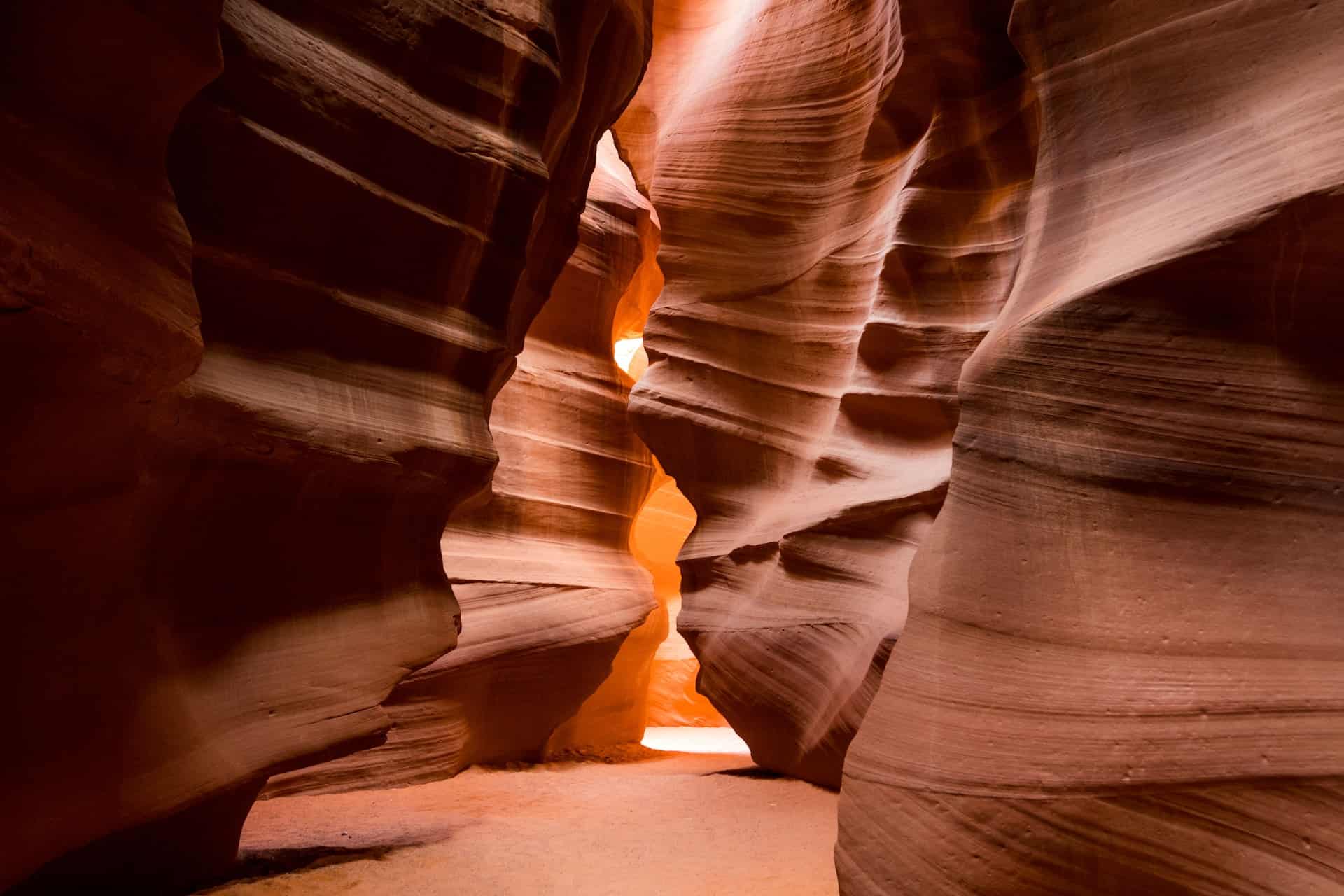 A look inside Antelope Canyon, which can be visited on a guided hike in Page, AZ (photo: Leon Liu)