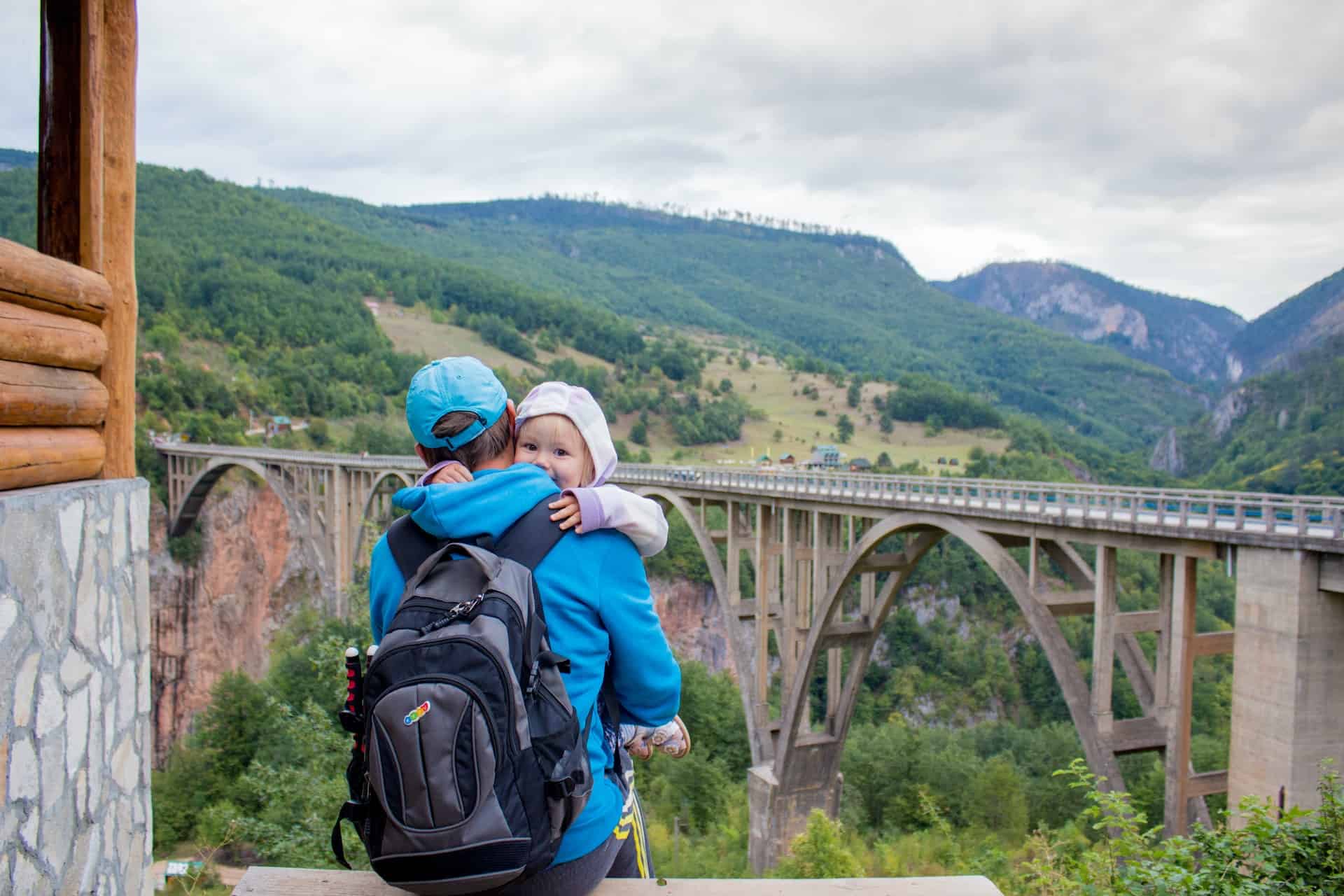 Backpacker with baby - Montenegro (photo: Lubomirkin)