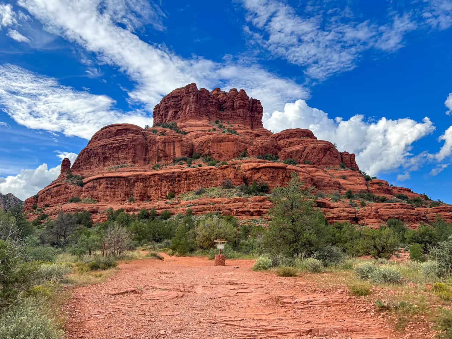 Hiking near Bell Rock in Sedona, Arizona