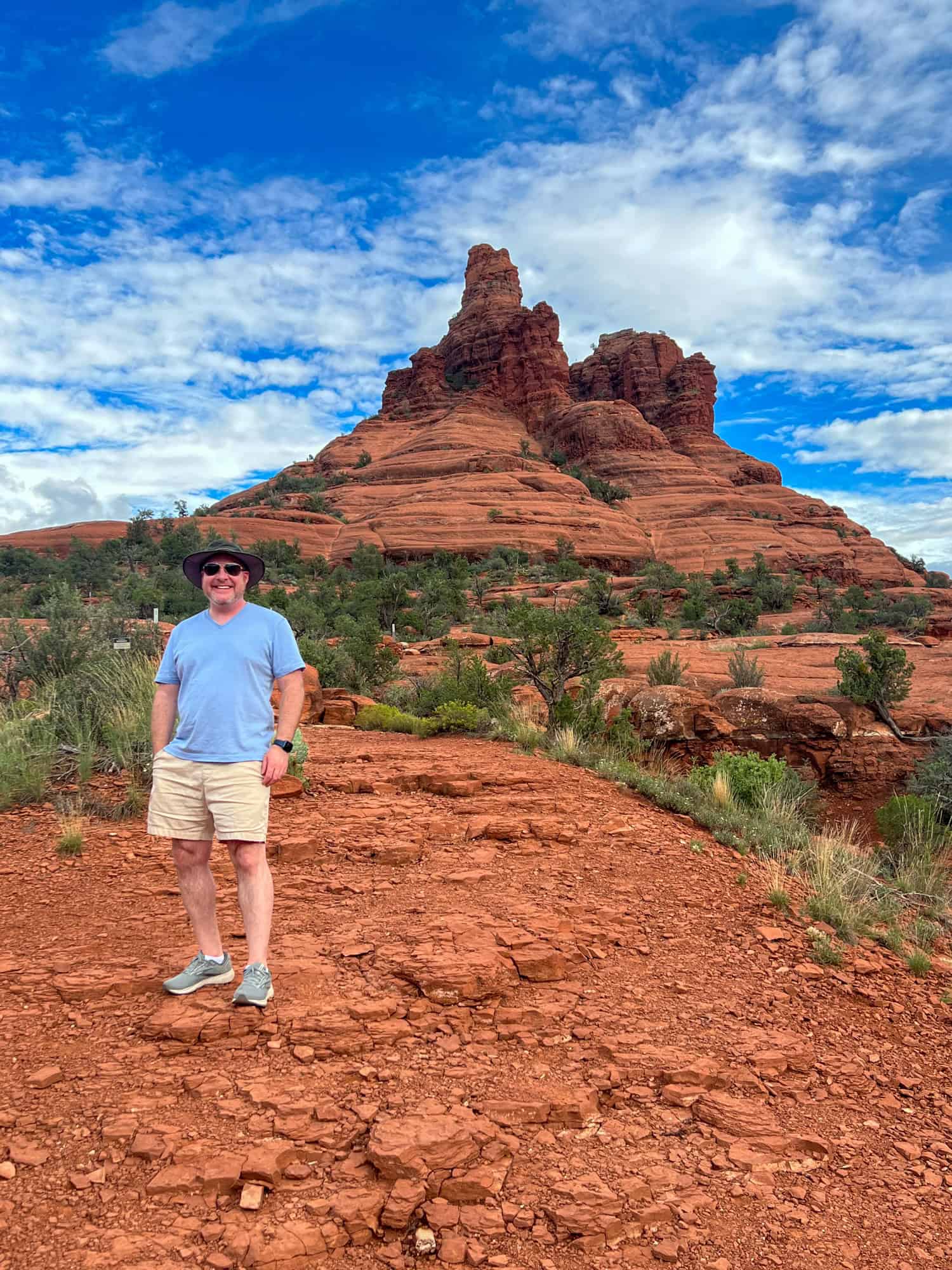 Dave on the north side of Bell Rock in Sedona, AZ (photo by Kelly Lemons)