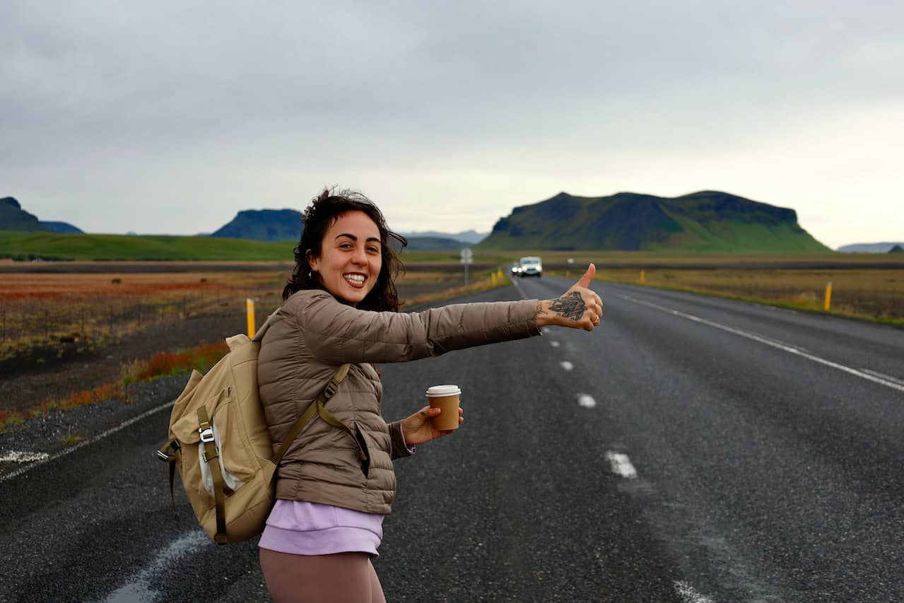 Hitchhiker in Iceland (photo: Erica Filippelli)