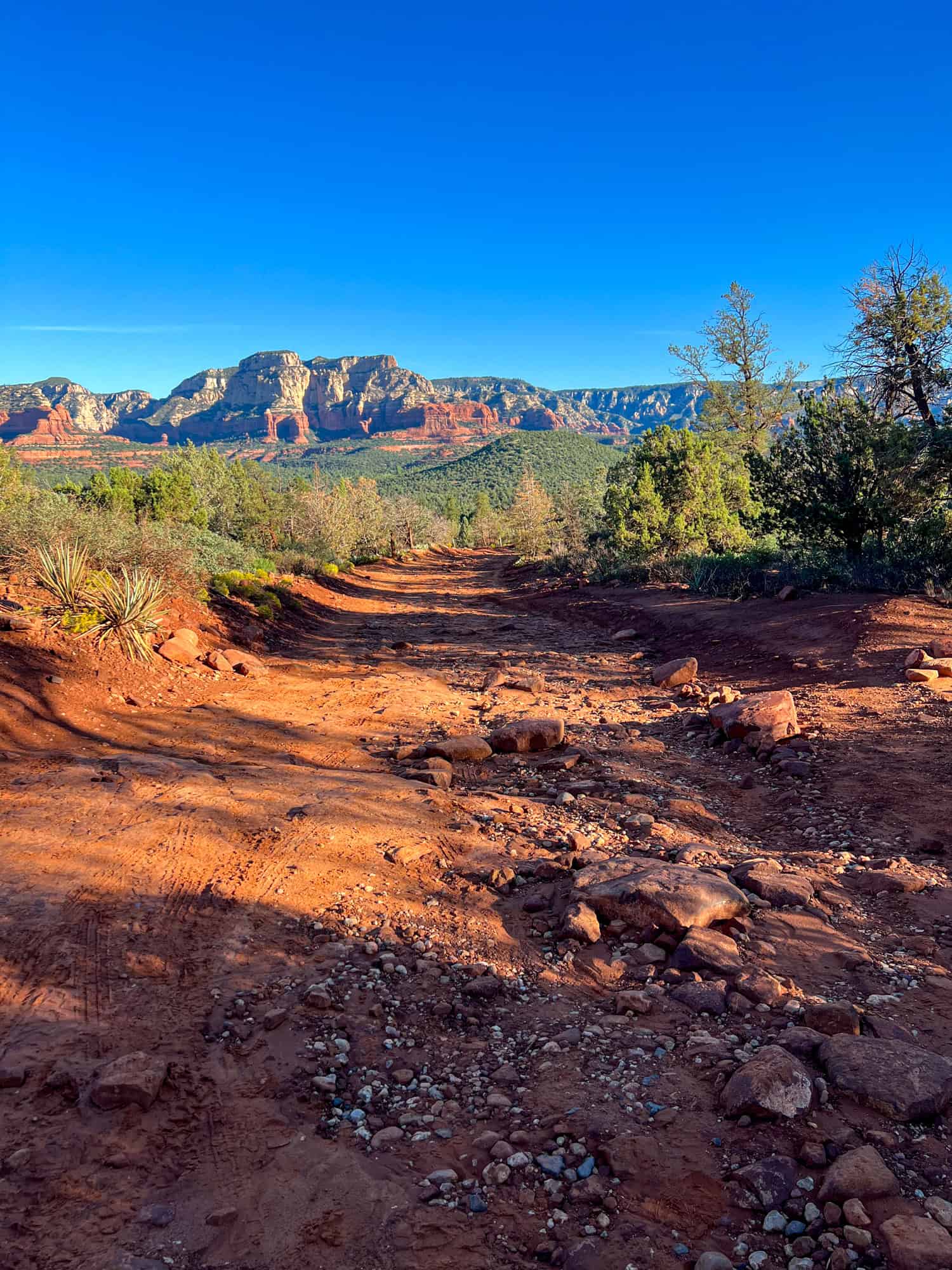 This dirt road is only accessible by 4x4 with high ground clearance