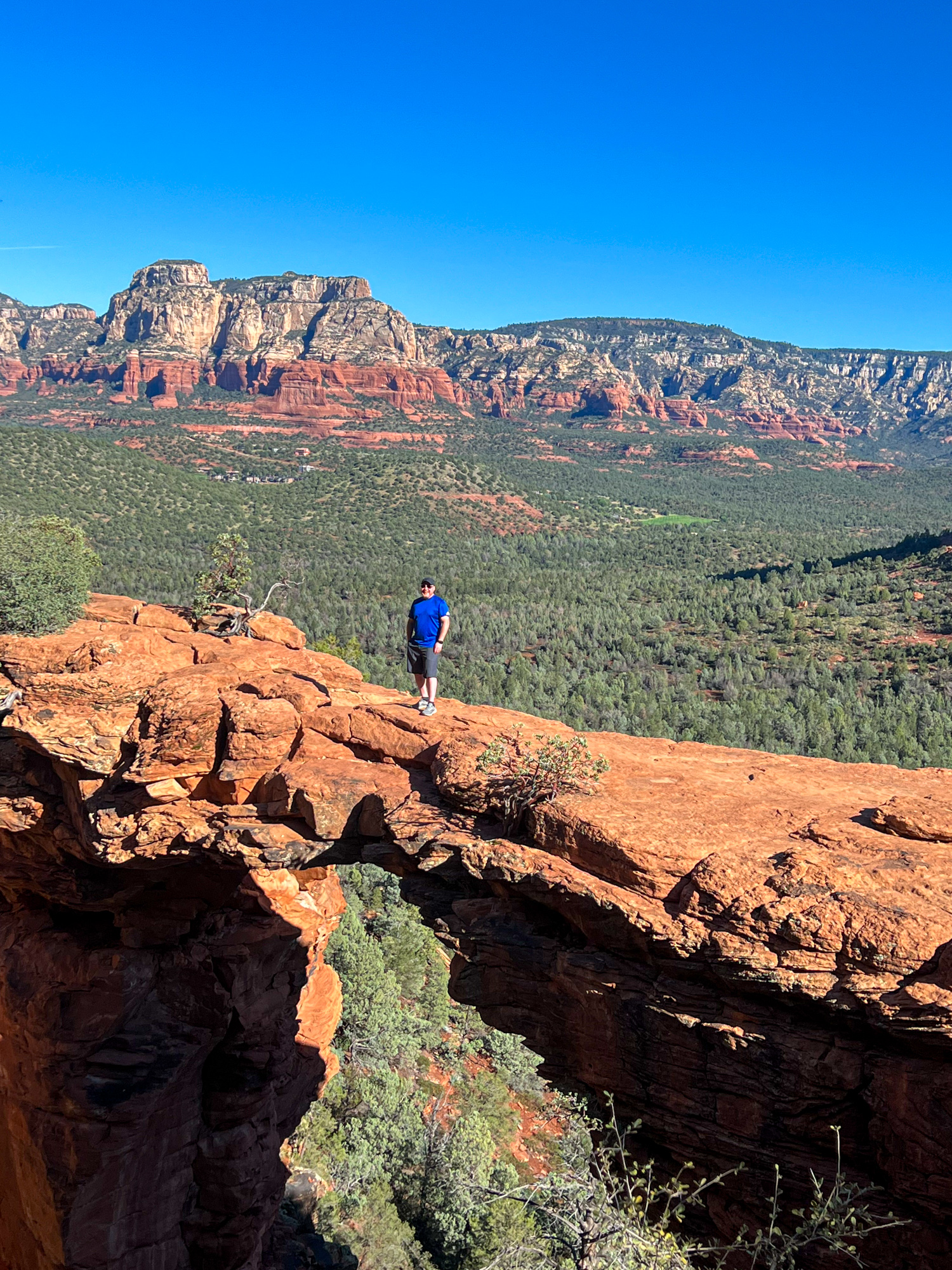 Dave standing on Devil's Bridge in Sedona, AZ