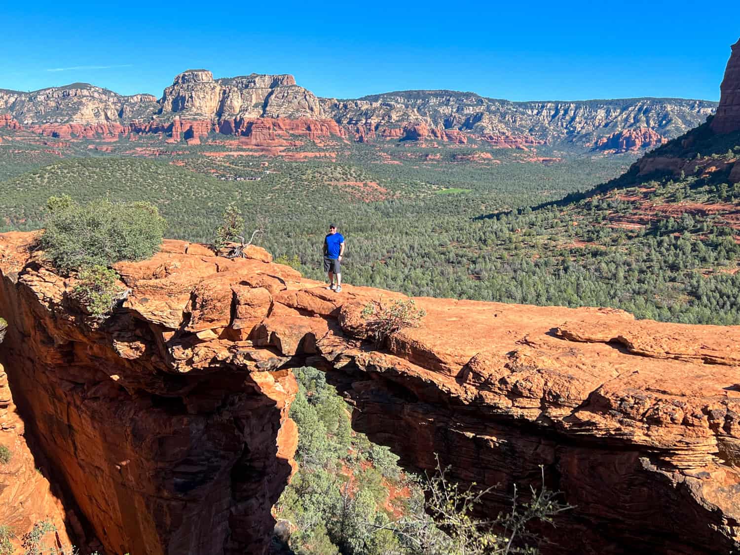 Dave on Devil's Bridge in Sedona, Arizona (photo by Kelly Lemons)