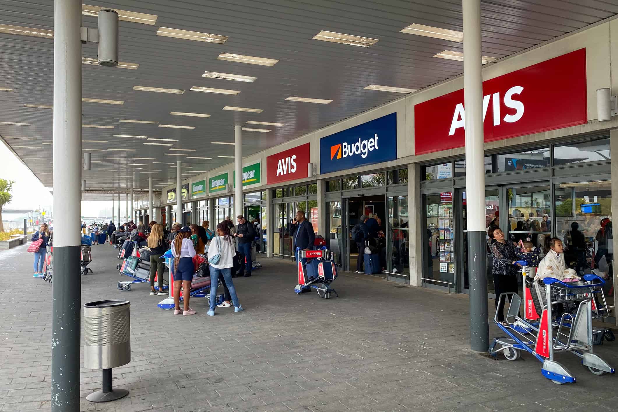 Rental car stations at Cape Town International Airport (photo via iStock)