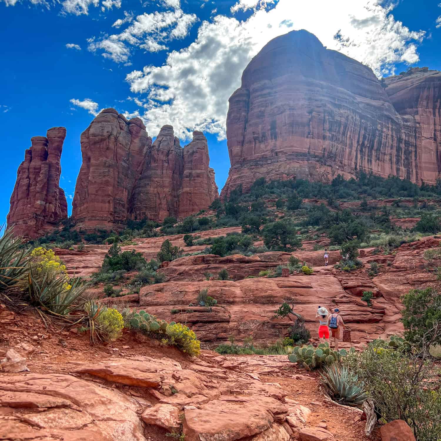 View toward the top of Cathedral Rock