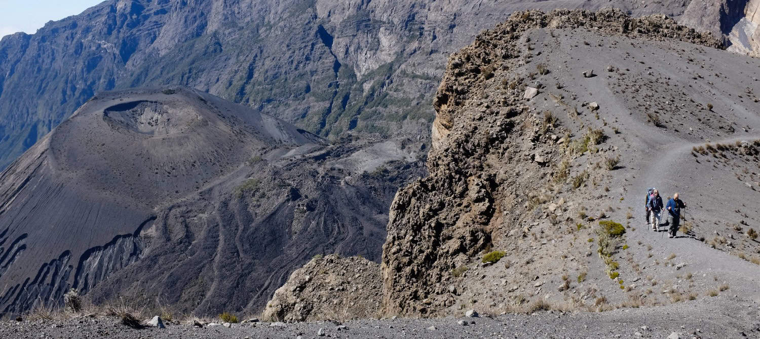 Mt Meru crater as seen from Little Meru, Tanzania (photo: Meny Arigur)