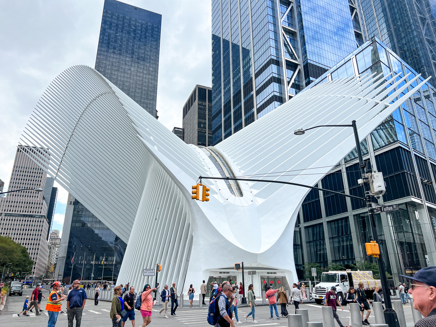 The Oculus is home to the World Trade Center PATH Station in lower Manhattan