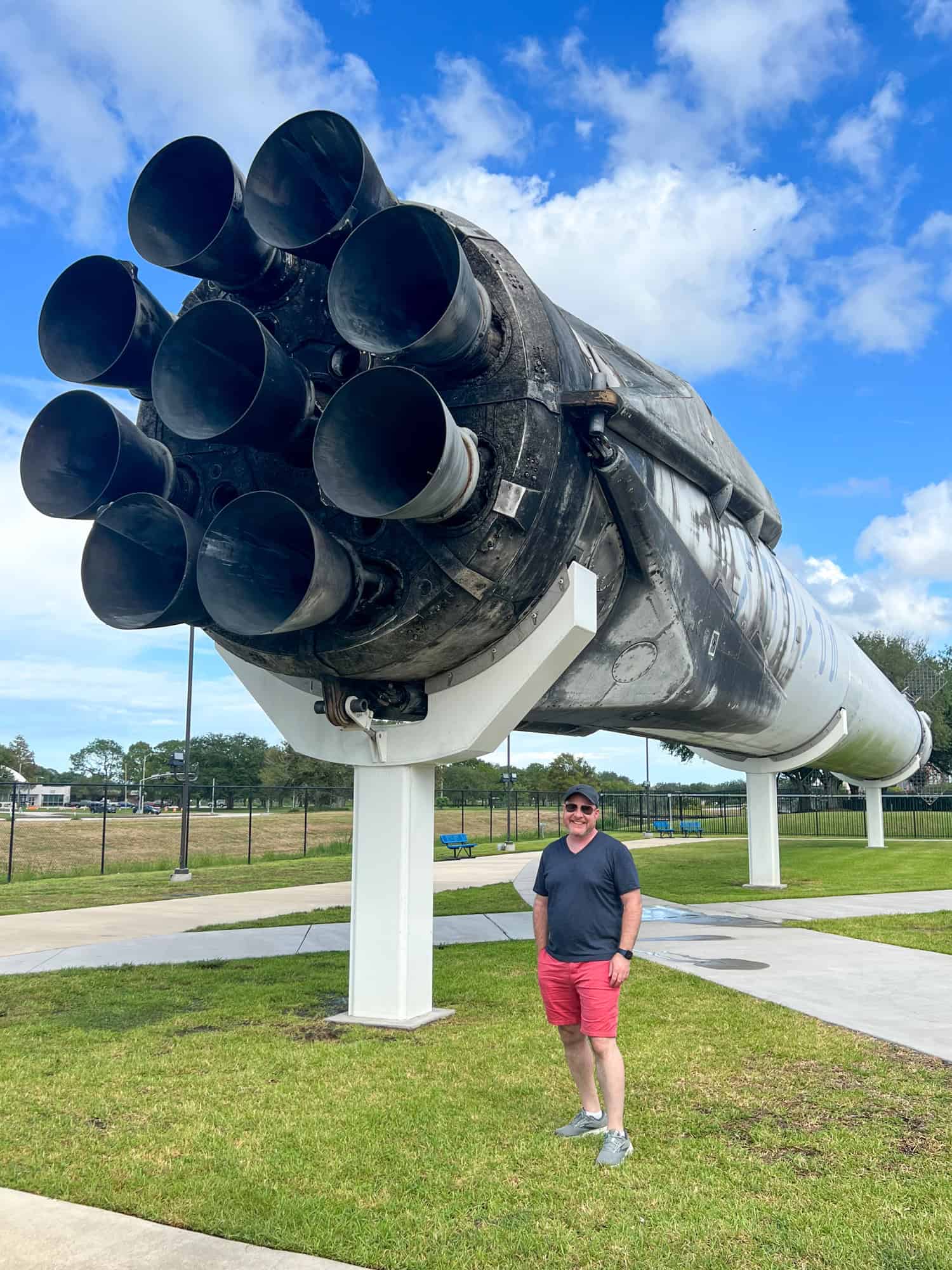 SpaceX Falcon 9 rocket at the Johnson Space Center in Houston, a top travel experience in 2022 (photo by Kelly Lemons)