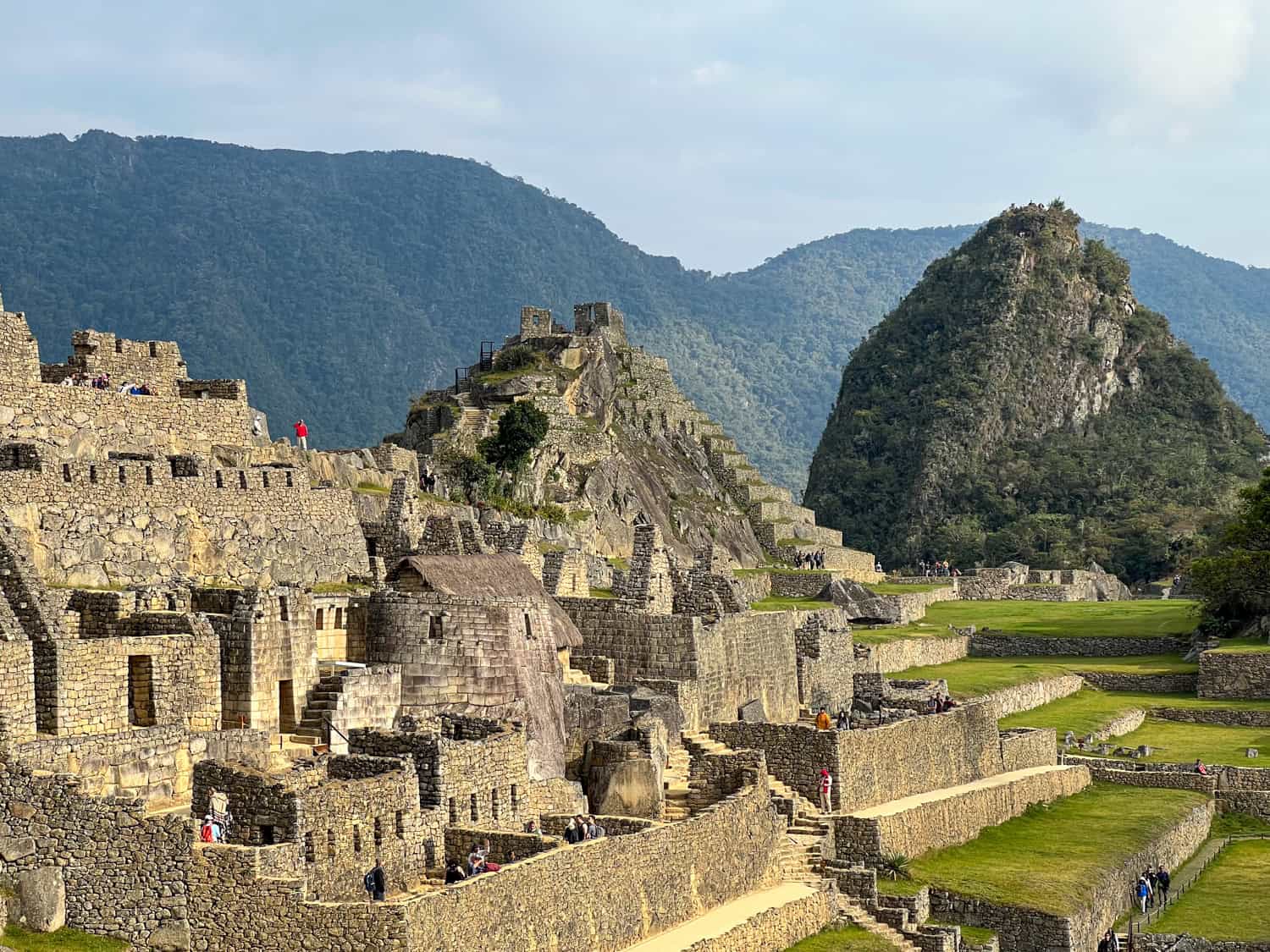 Inca stonework at Machu Picchu in Peru