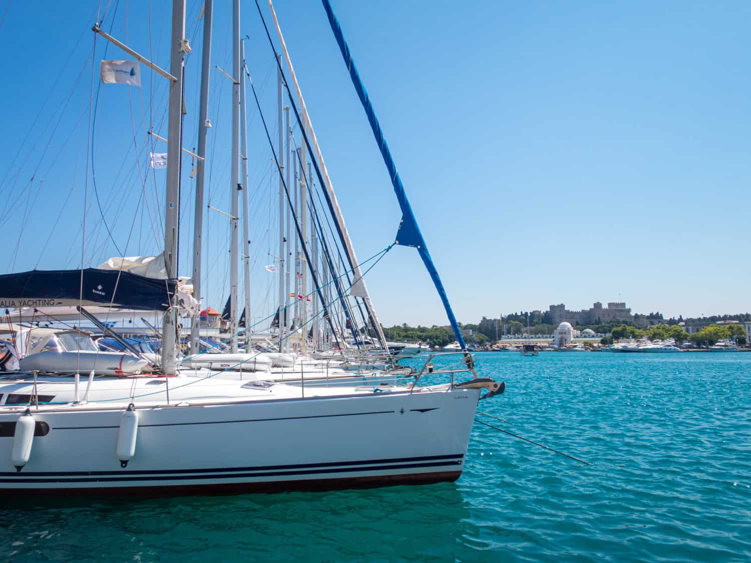 Sailing in Rhodes, Greece (photo: Dave Lee)