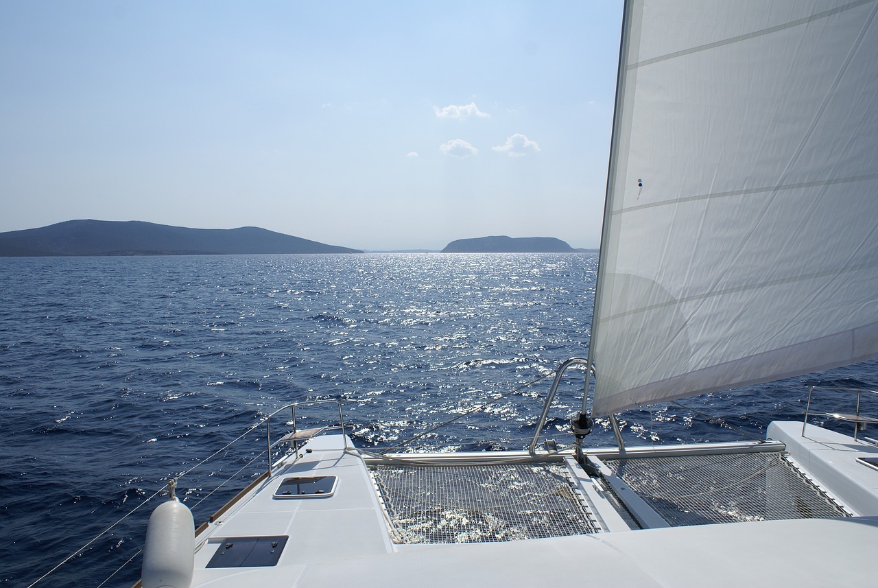 Catamaran in Greece 